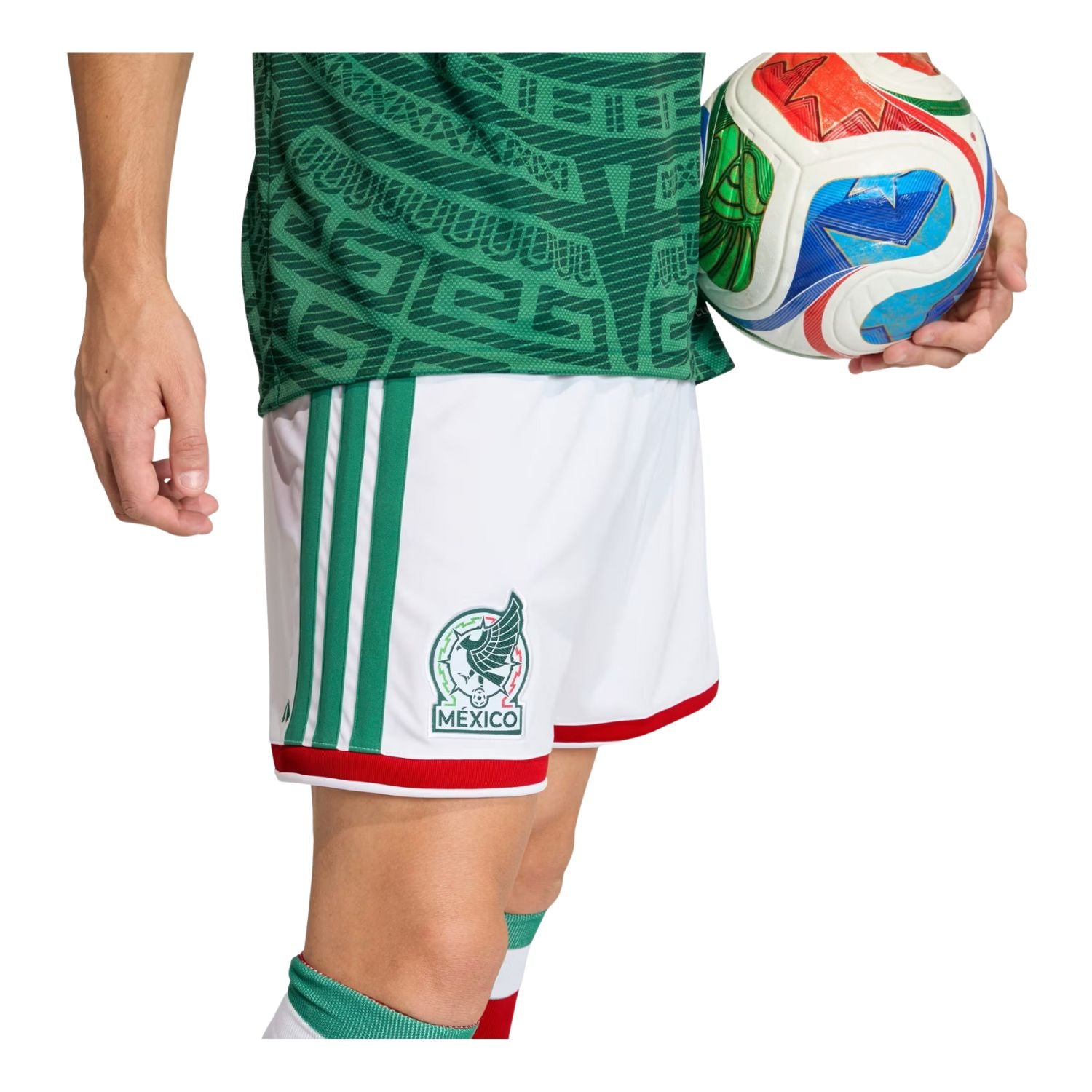 SHORT FUTBOL VERDE ADIDAS HOMBRE-3