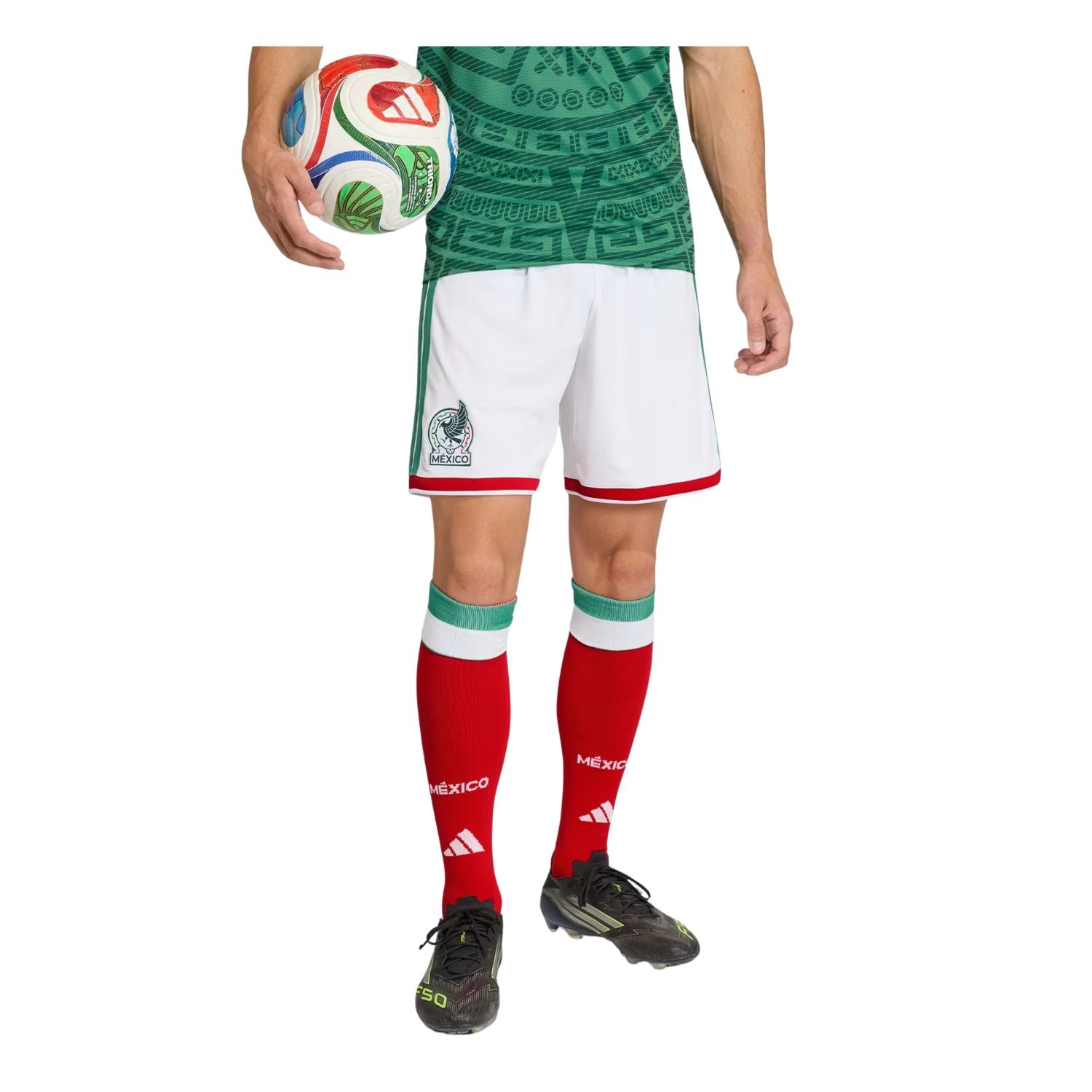 SHORT FUTBOL VERDE ADIDAS HOMBRE-4