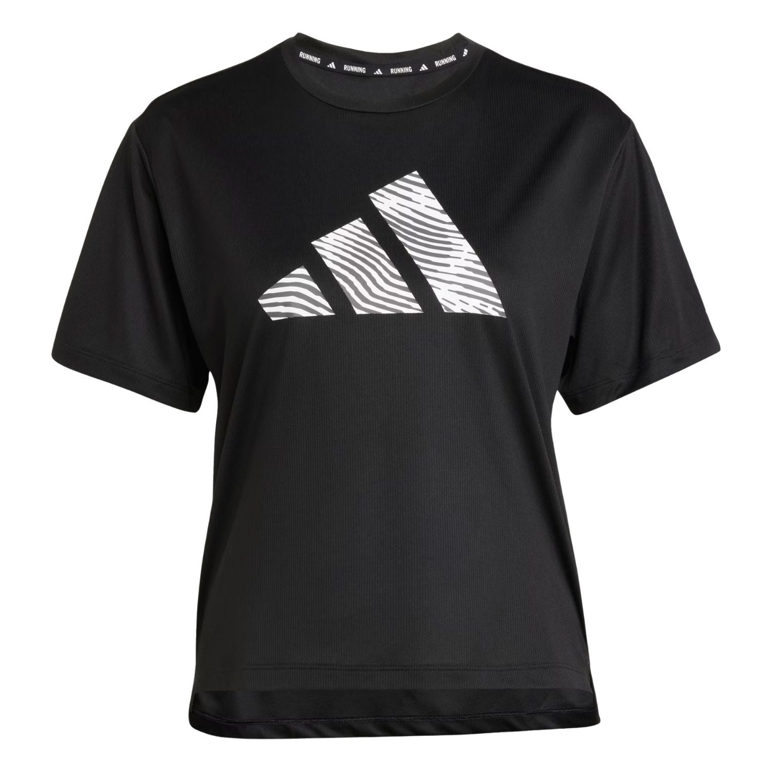 PLAYERA CORRER NEGRO ADIDAS MUJER