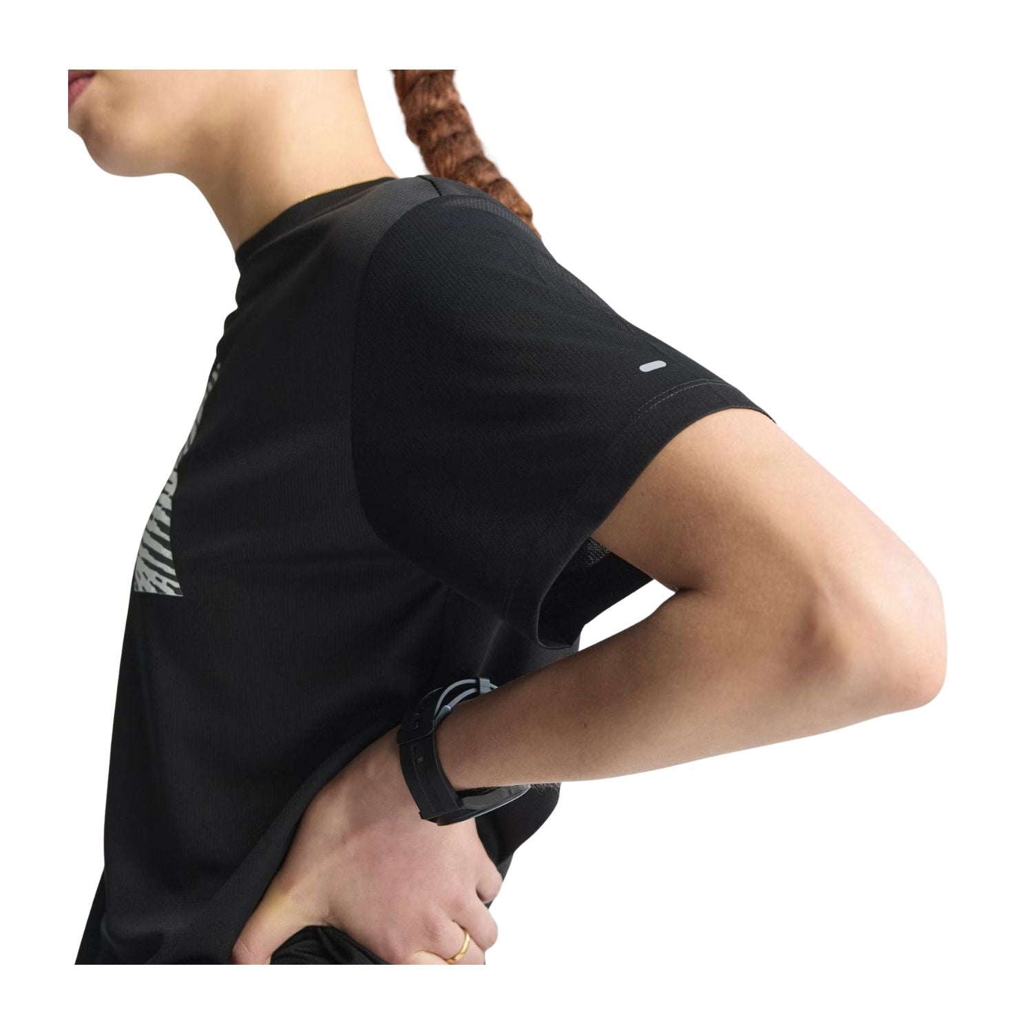 PLAYERA CORRER NEGRO ADIDAS MUJER