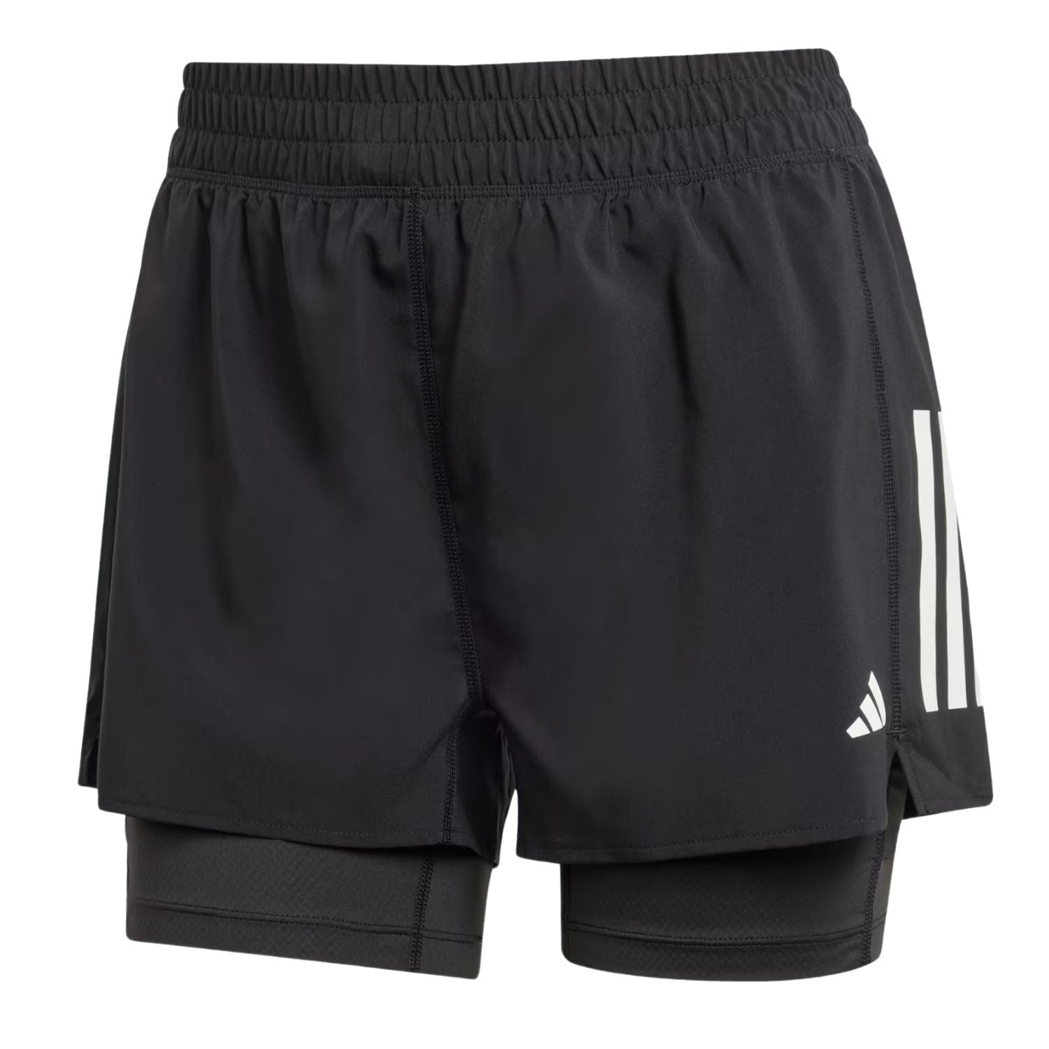 SHORT CORRER NEGRO ADIDAS MUJER-1