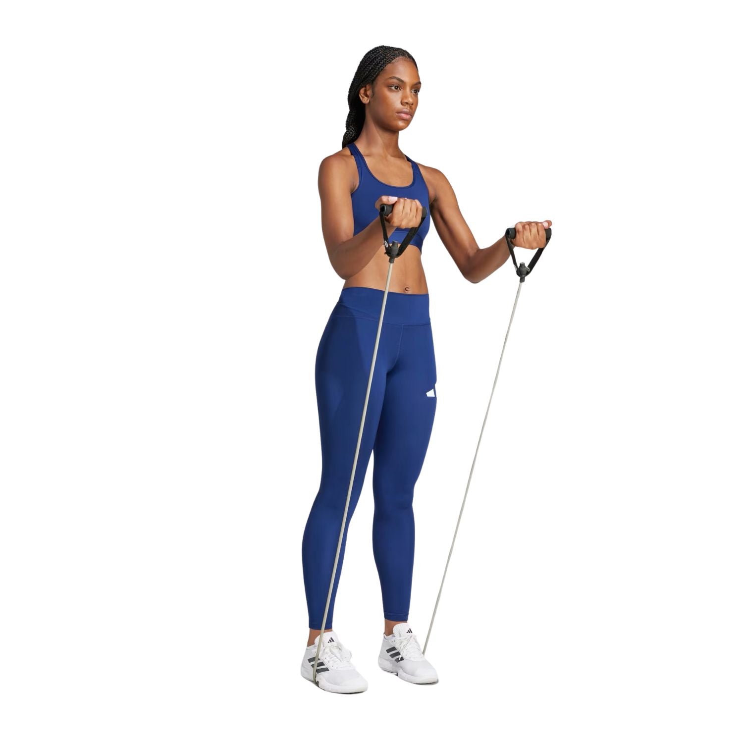 MALLAS GYM AZUL ADIDAS MUJER