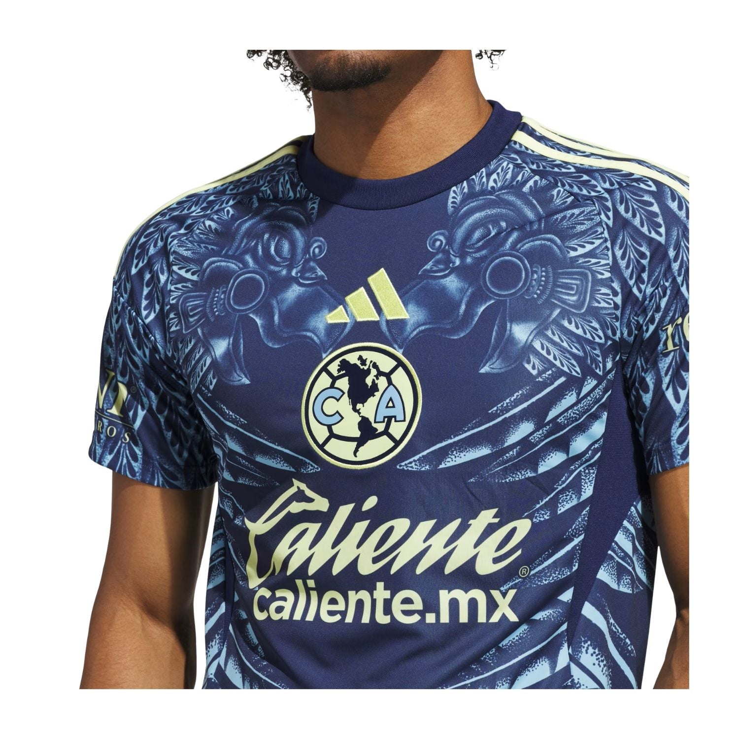 JERSEY VISITANTE CF AMÉRICA MANGA CORTA 2026 AZUL ADIDAS HOMBRE-3