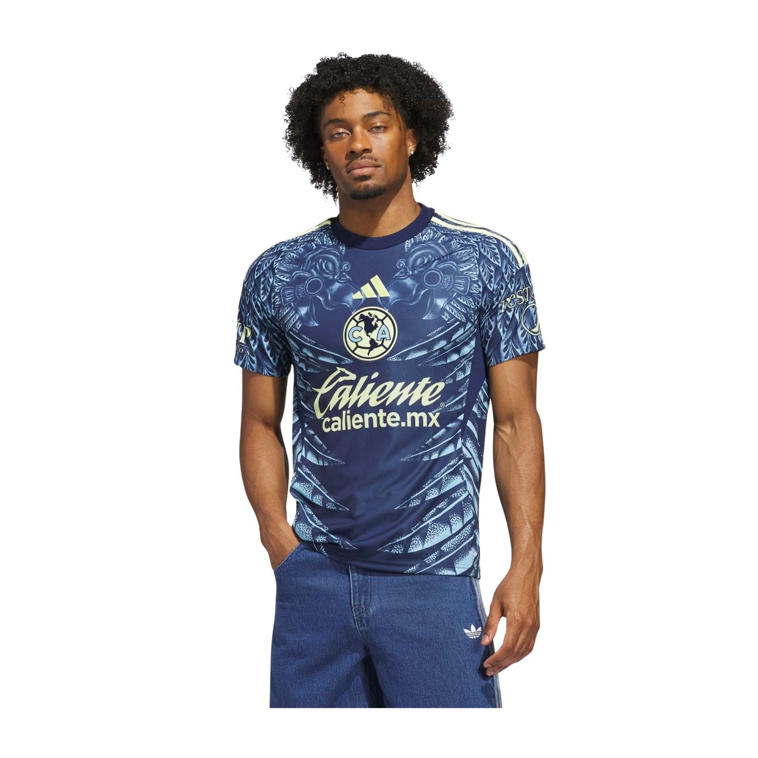 JERSEY VISITANTE CF AMÉRICA MANGA CORTA 2026 AZUL ADIDAS HOMBRE-5