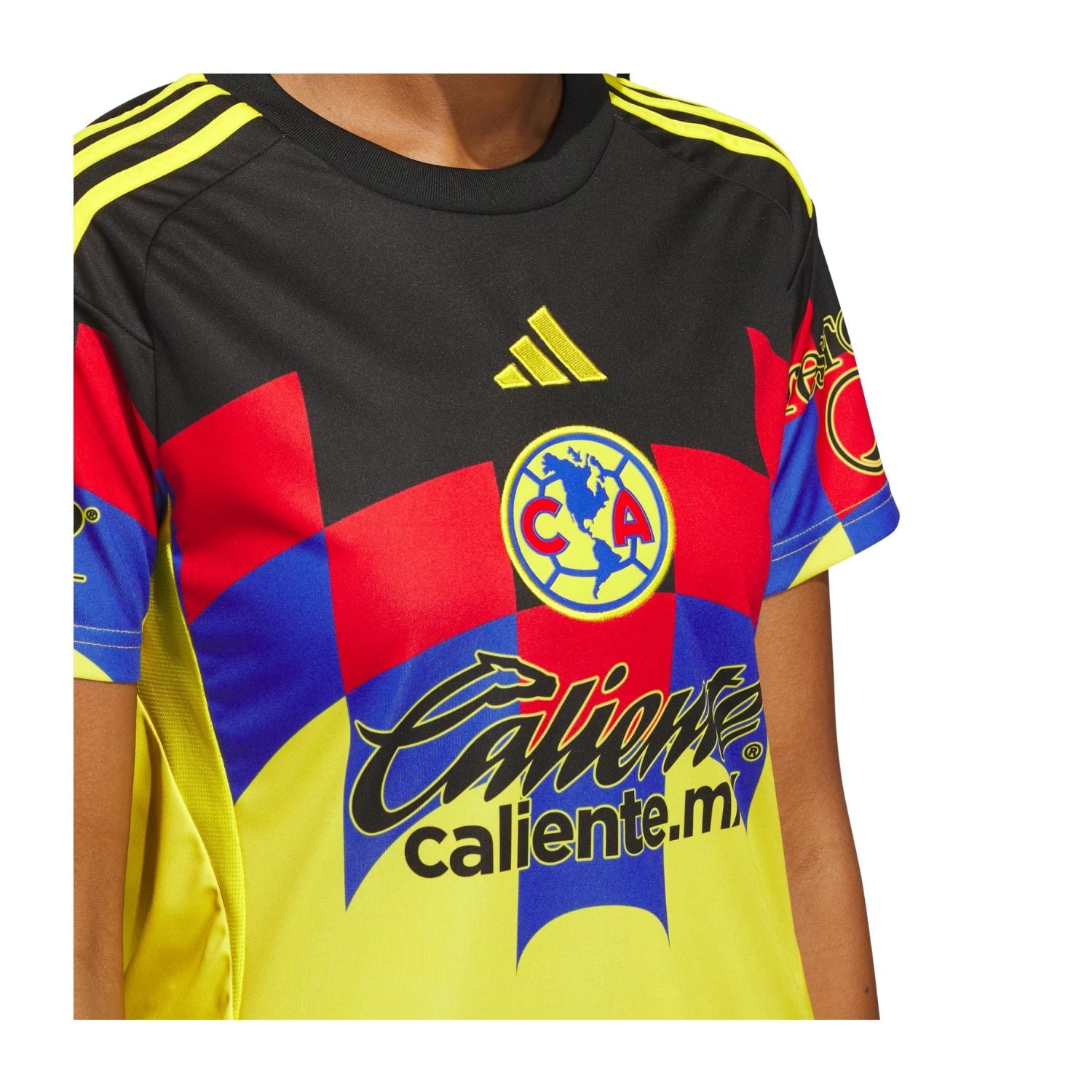 JERSEY LOCAL CF AMÉRICA MANGA CORTA 2026 AMARILLO ADIDAS MUJER-3