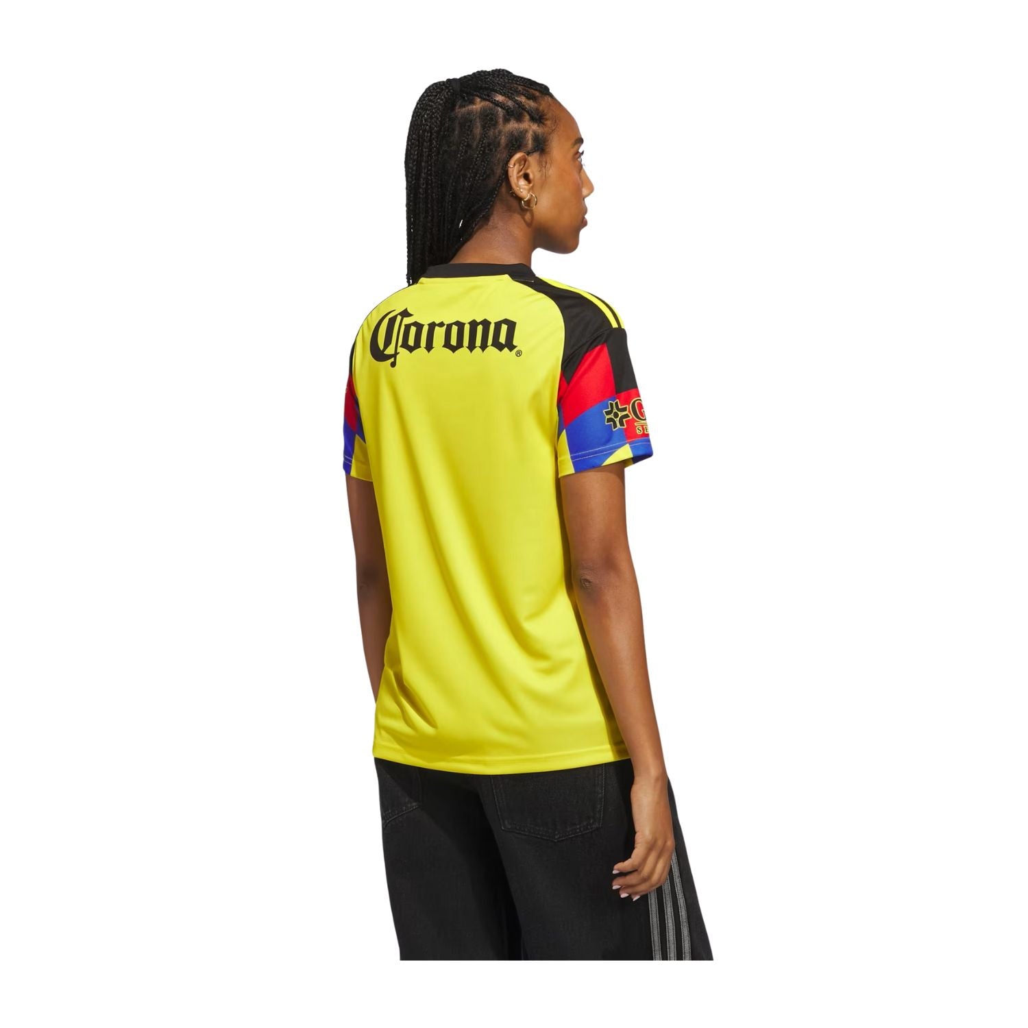 JERSEY LOCAL CF AMÉRICA MANGA CORTA 2026 AMARILLO ADIDAS MUJER-6