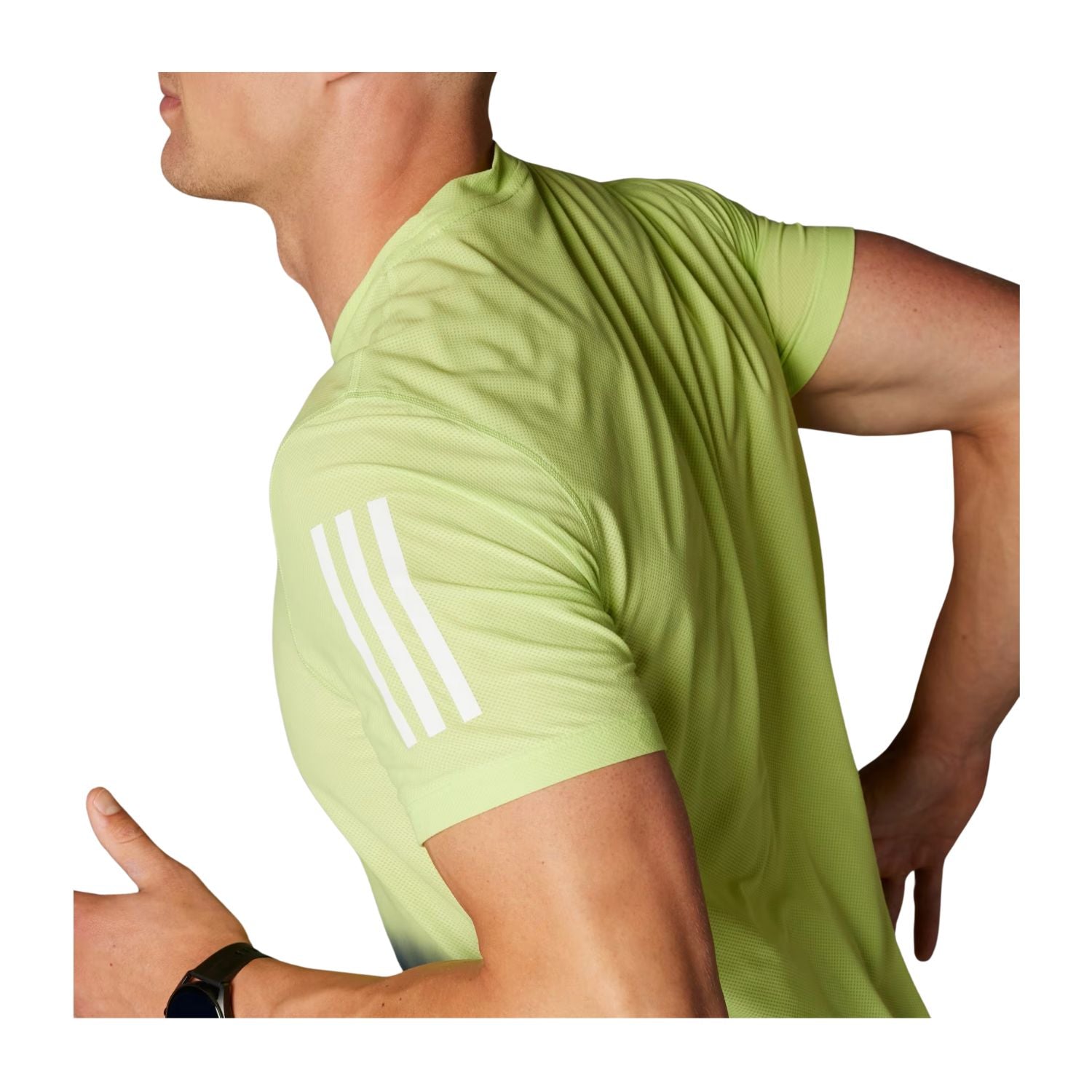 PLAYERA CORRER VERDE ADIDAS HOMBRE-3