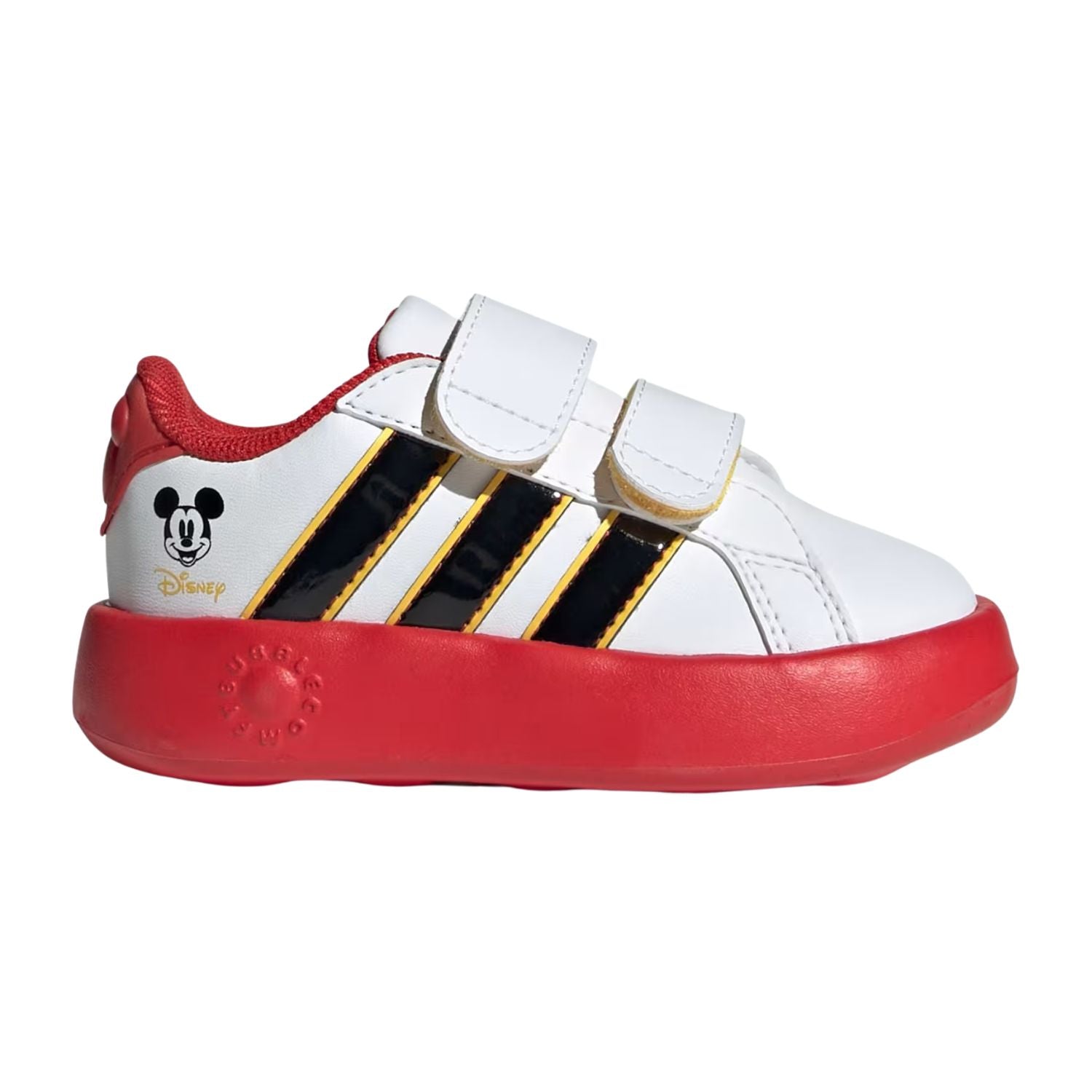 TENIS CASUAL ADIDAS GRAND COURT MICKEY CON VELCRO NIÑO