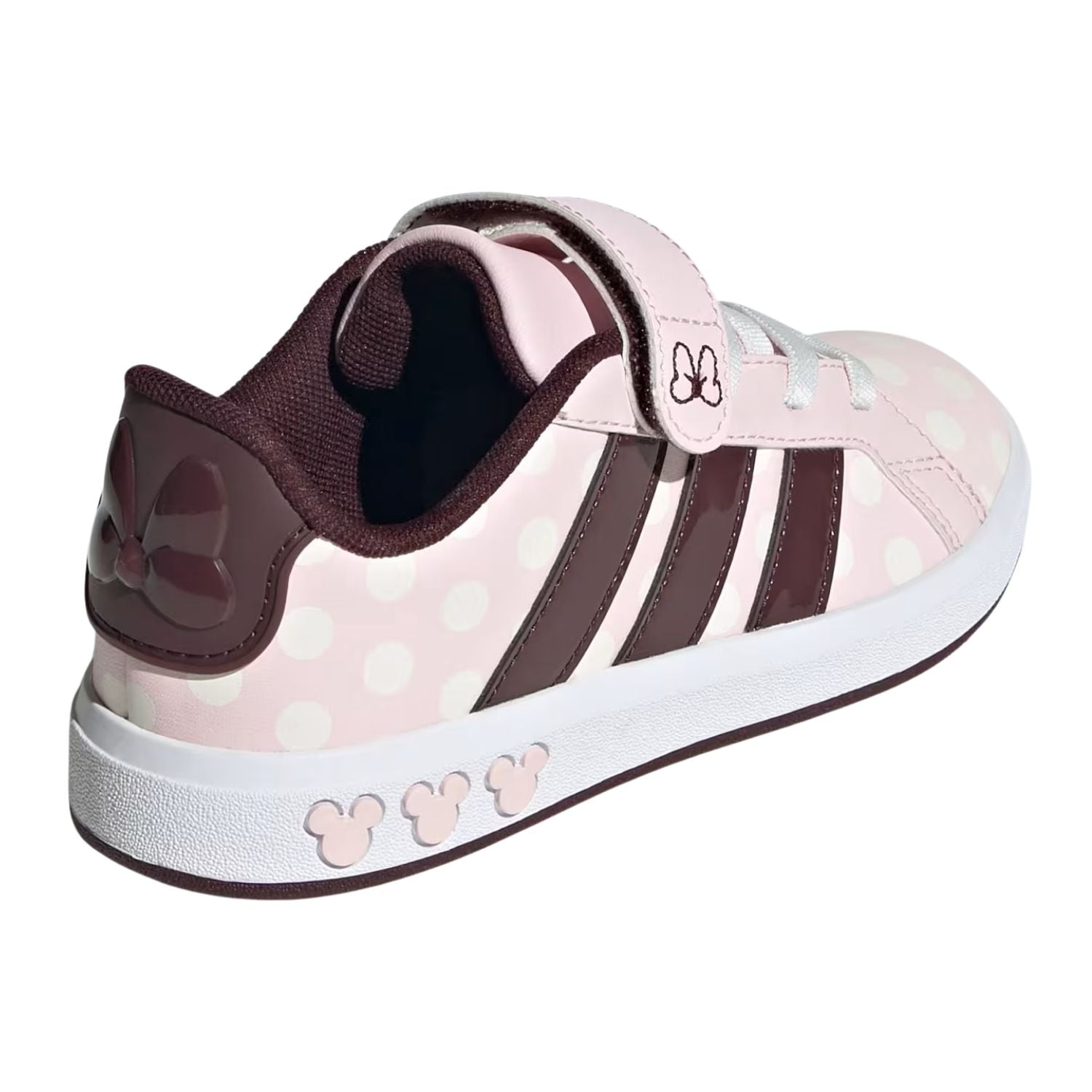 TENIS CASUAL ADIDAS GRAND COURT MINNIE CON AGUJETAS ELASTICAS NIÑO-6