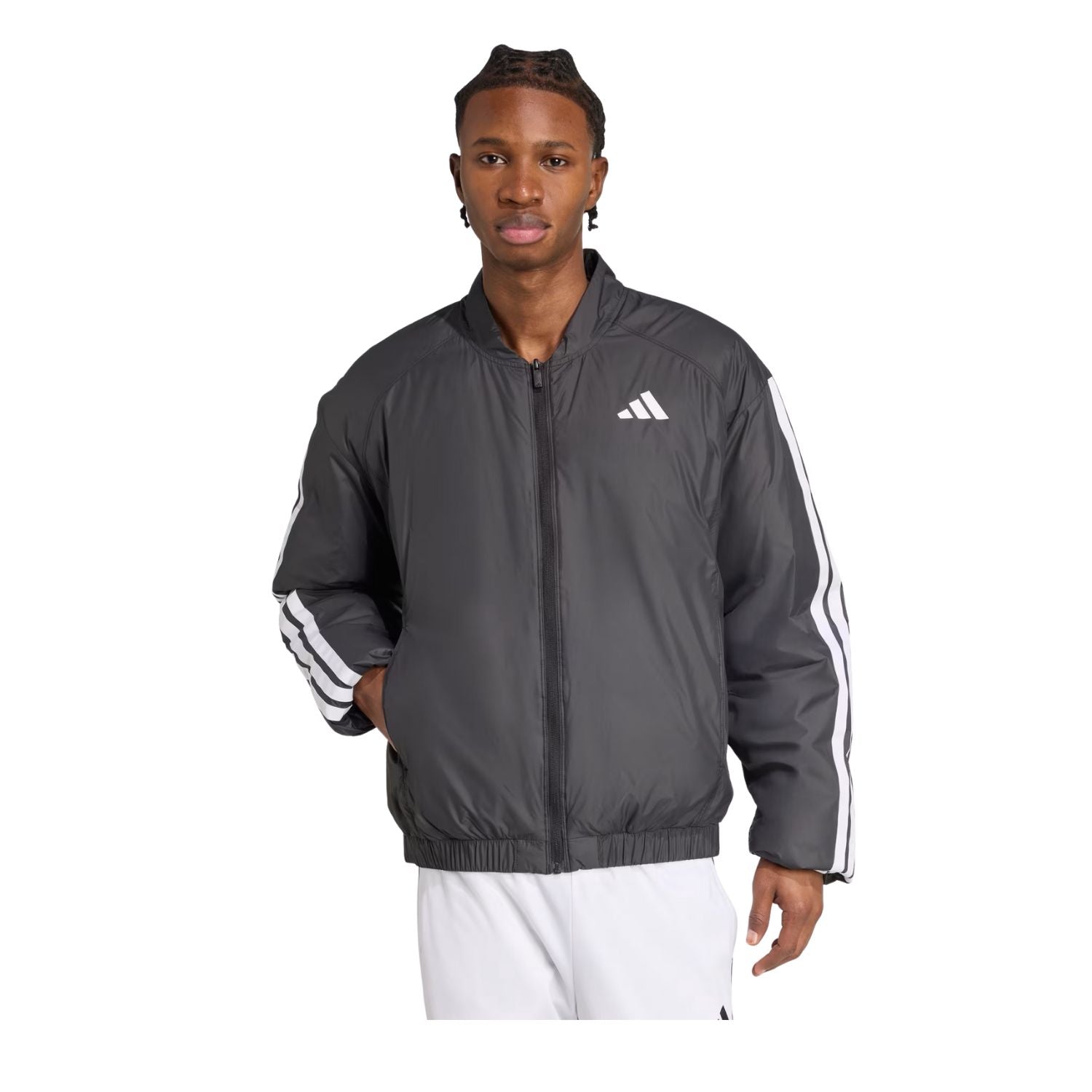 CHAMARRA CASUAL NEGRO ADIDAS HOMBRE-4