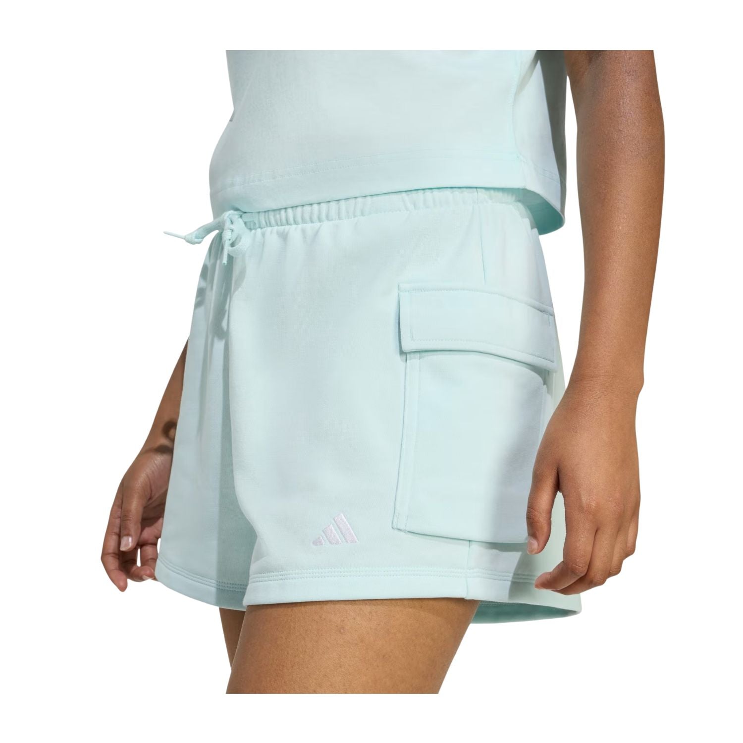 SHORT CASUAL AZUL ADIDAS MUJER-3