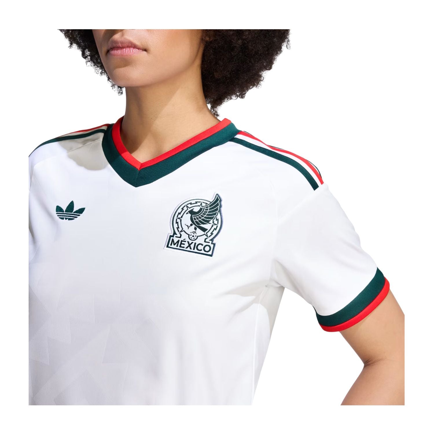 JERSEY VISITANTE SELECCIÓN MEXICANA MANGA CORTA 2026 BLANCO ADIDAS MUJER-3