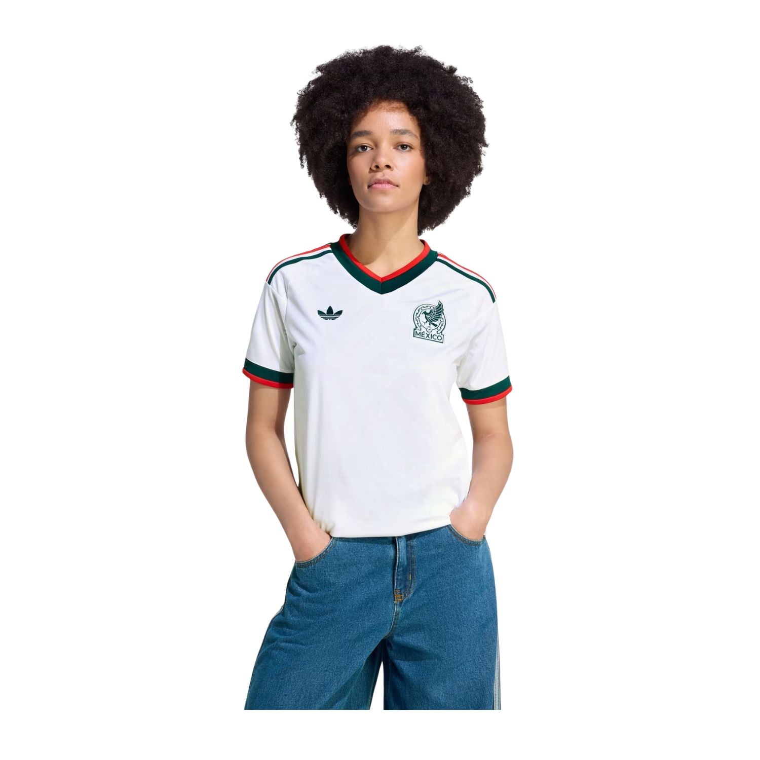 JERSEY VISITANTE SELECCIÓN MEXICANA MANGA CORTA 2026 BLANCO ADIDAS MUJER-5