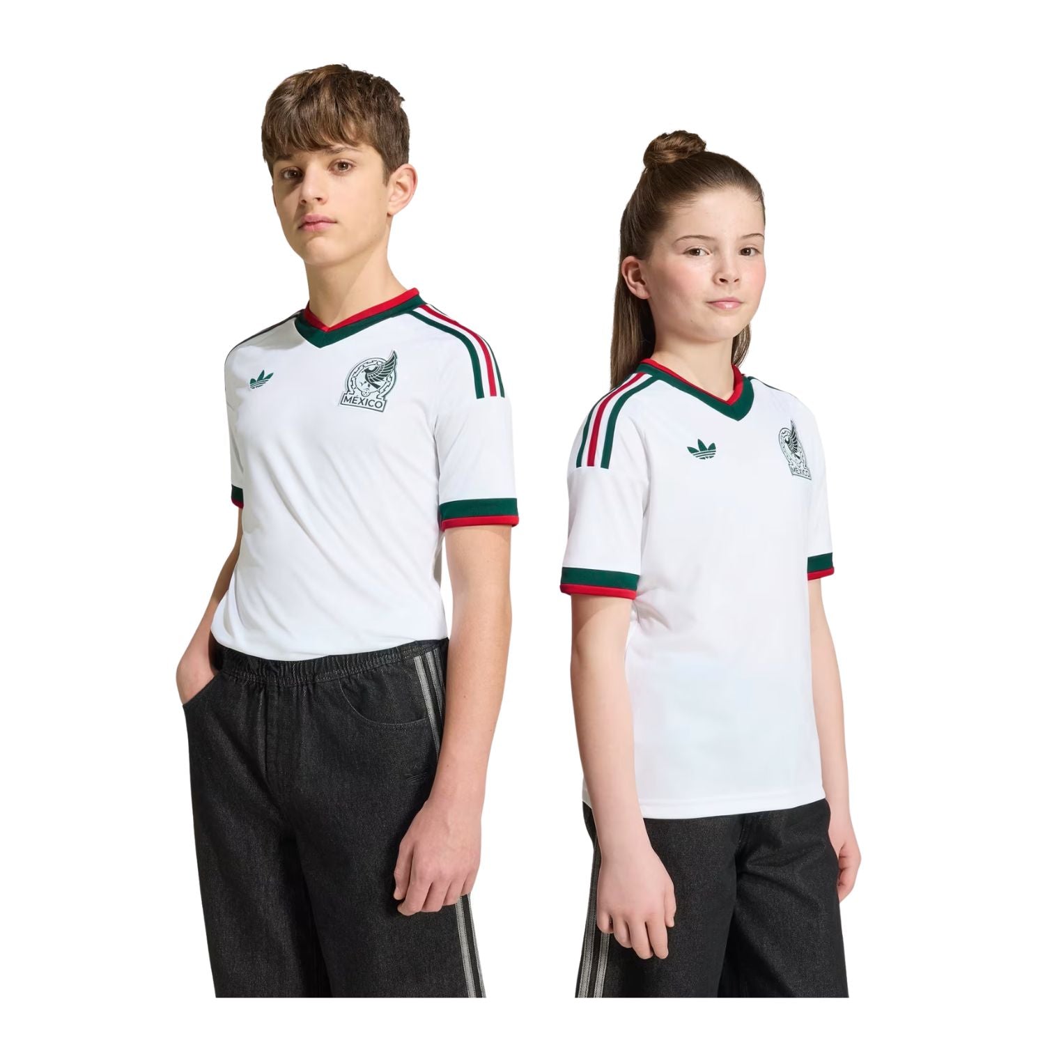 JERSEY VISITANTE SELECCIÓN MEXICANA MANGA CORTA 2026 BLANCO ADIDAS NIÑO-5