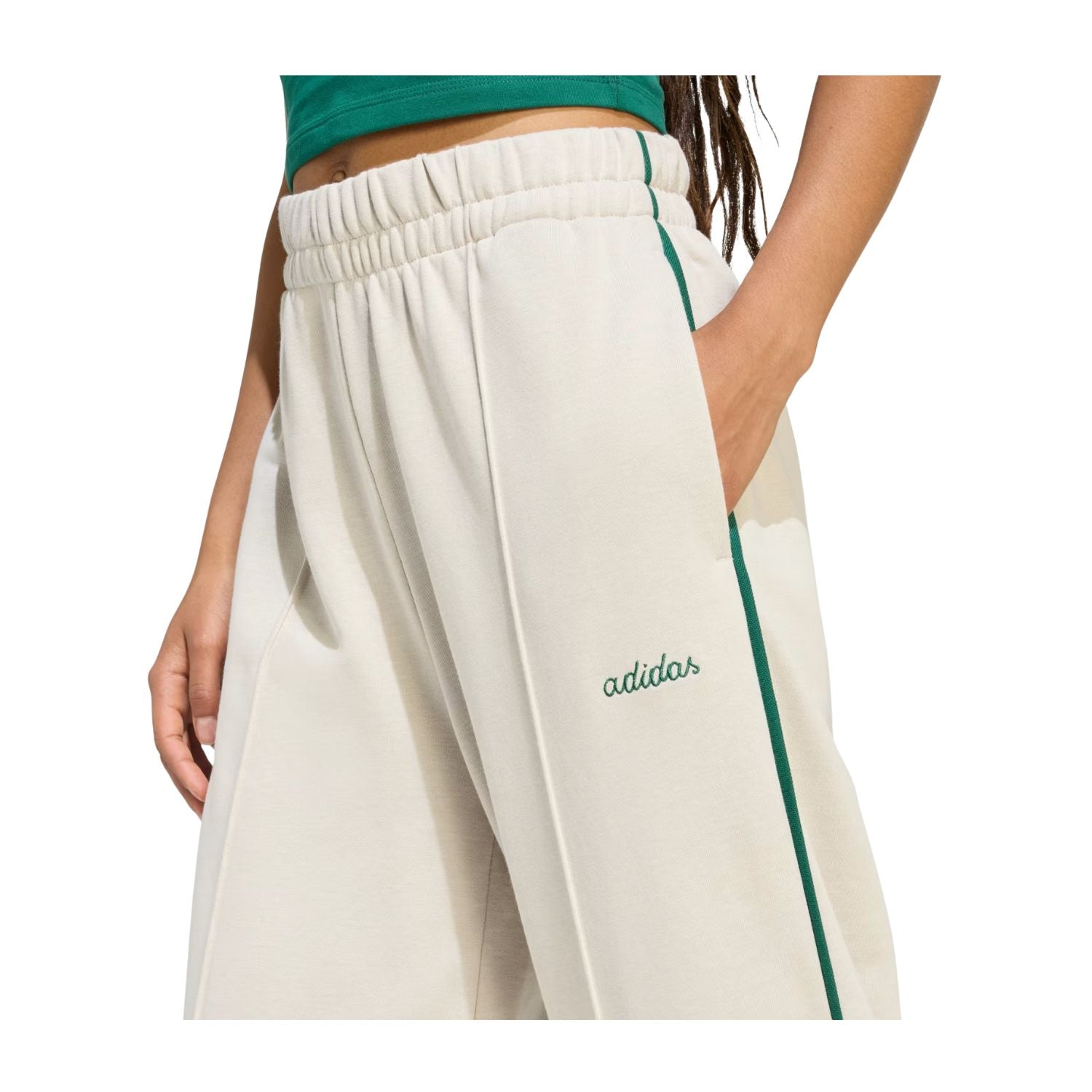 PANTALON CASUAL BEIGE ADIDAS MUJER-2