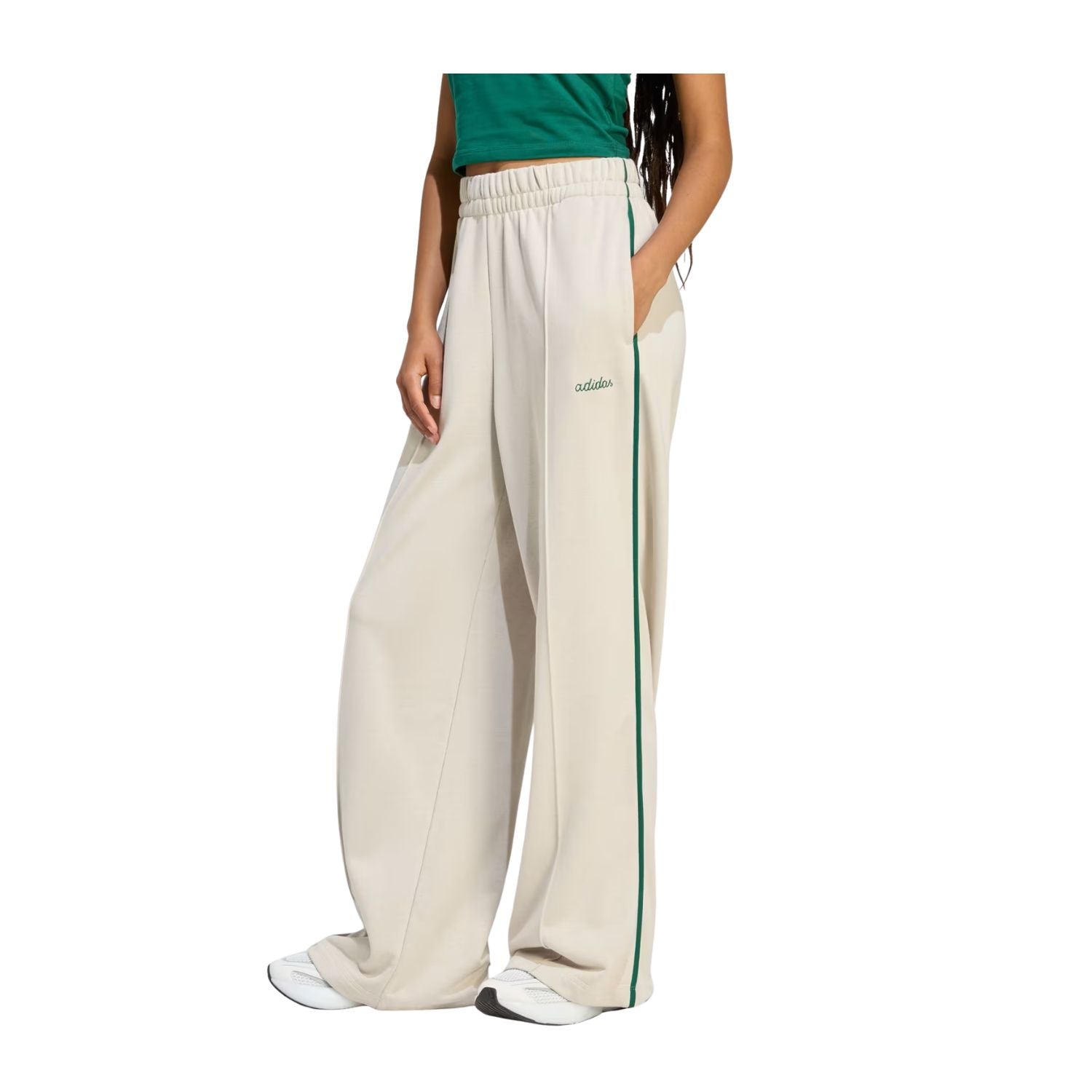 PANTALON CASUAL BEIGE ADIDAS MUJER-4