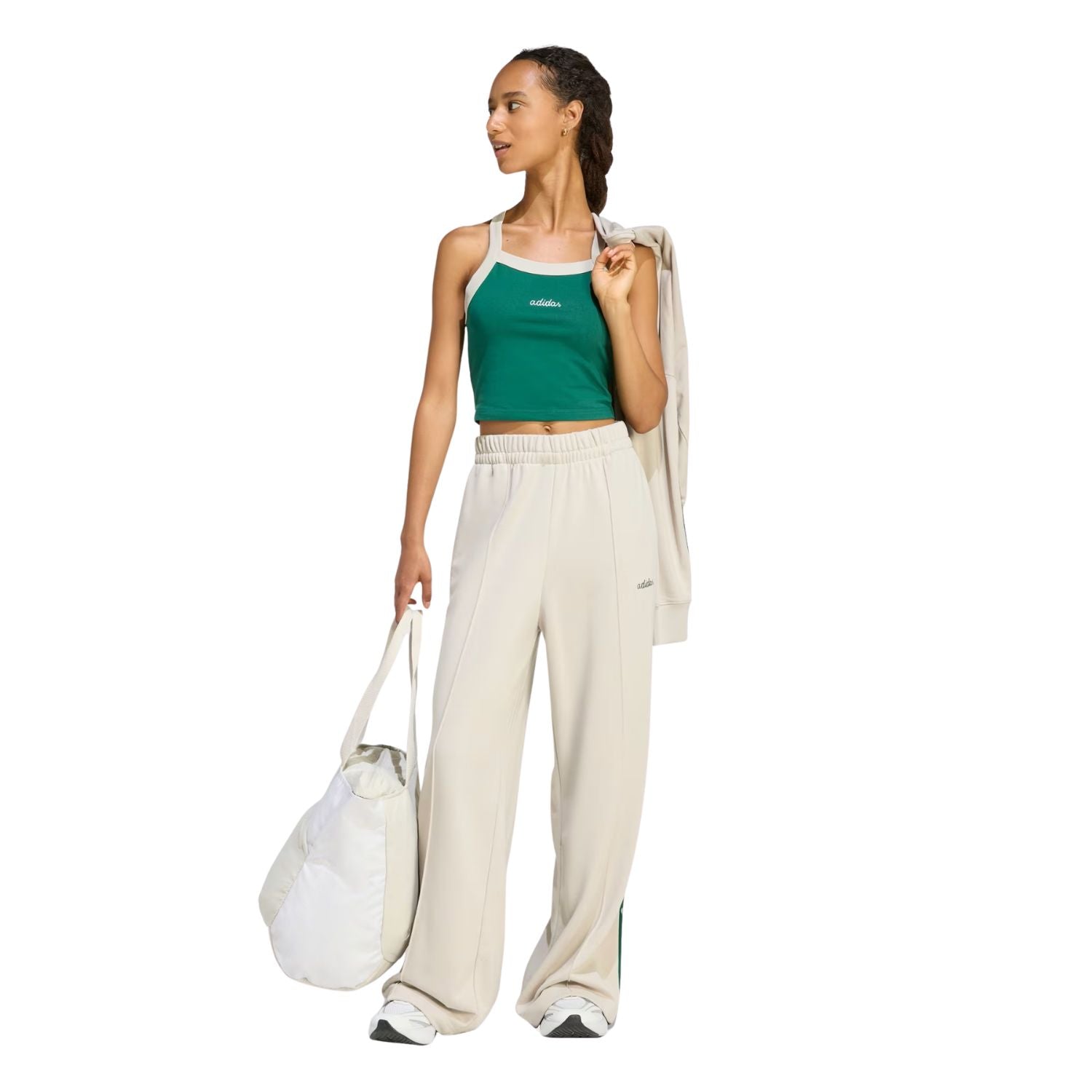 PANTALON CASUAL BEIGE ADIDAS MUJER-6