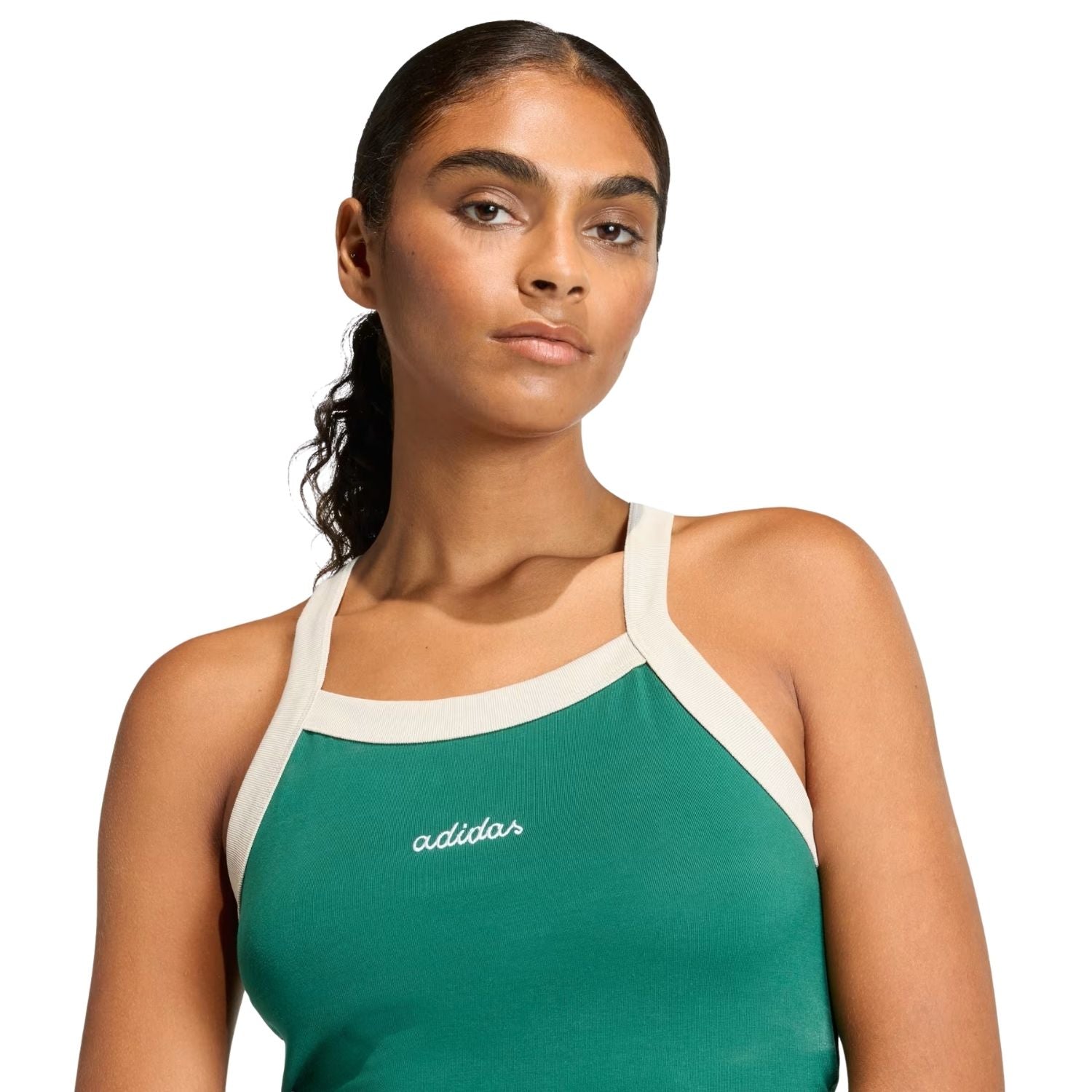 PLAYERA CASUAL VERDE ADIDAS MUJER