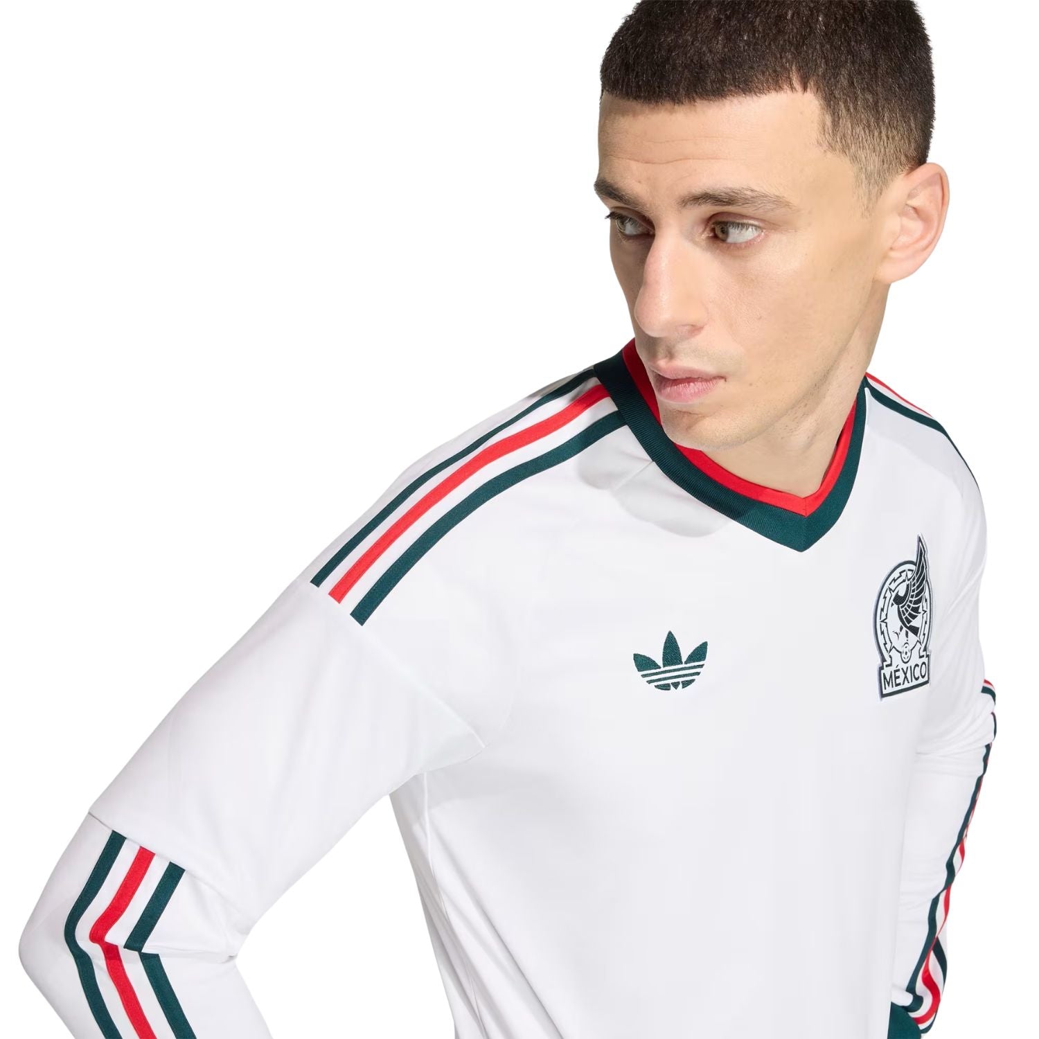JERSEY VISITANTE SELECCIÓN MEXICANA MANGA LARGA 2026 BLANCO ADIDAS HOMBRE-3