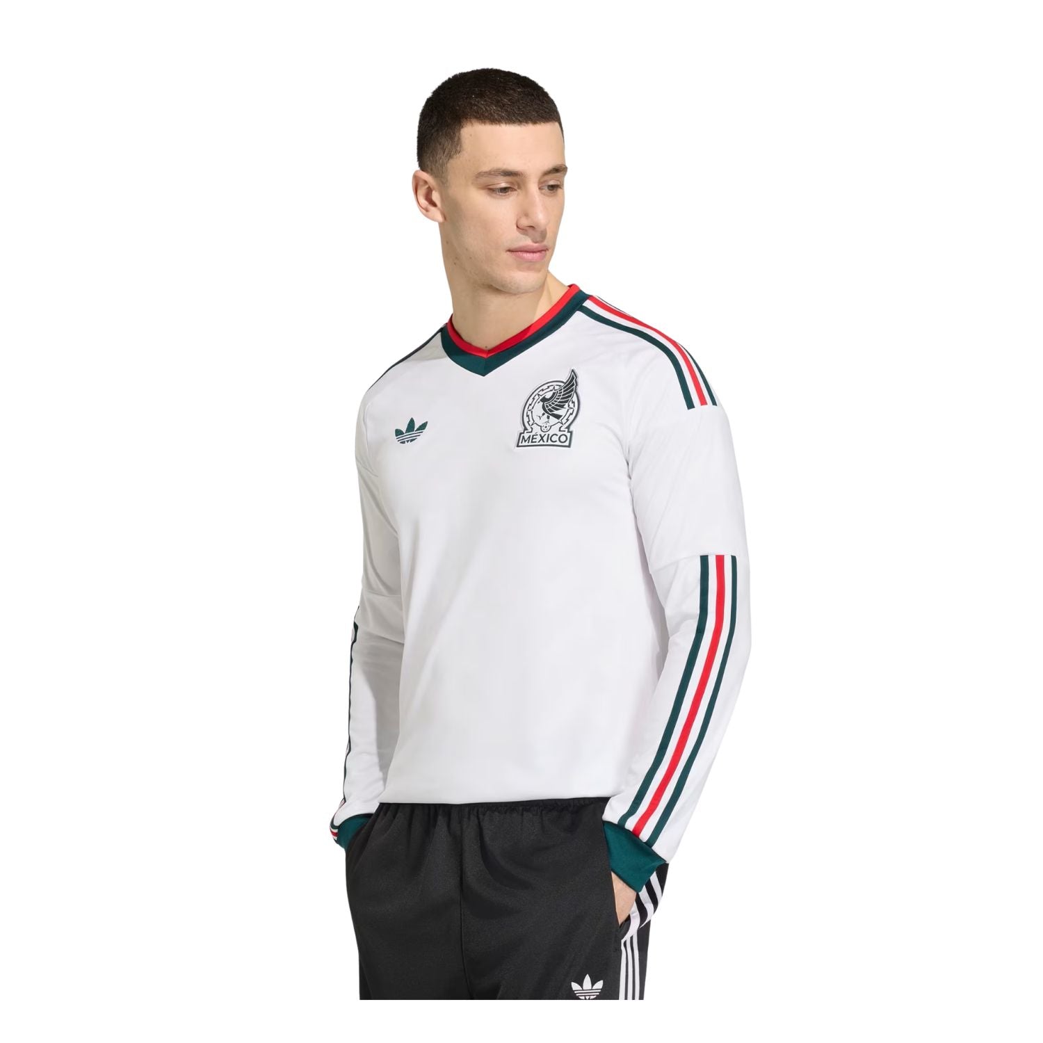 JERSEY VISITANTE SELECCIÓN MEXICANA MANGA LARGA 2026 BLANCO ADIDAS HOMBRE-5