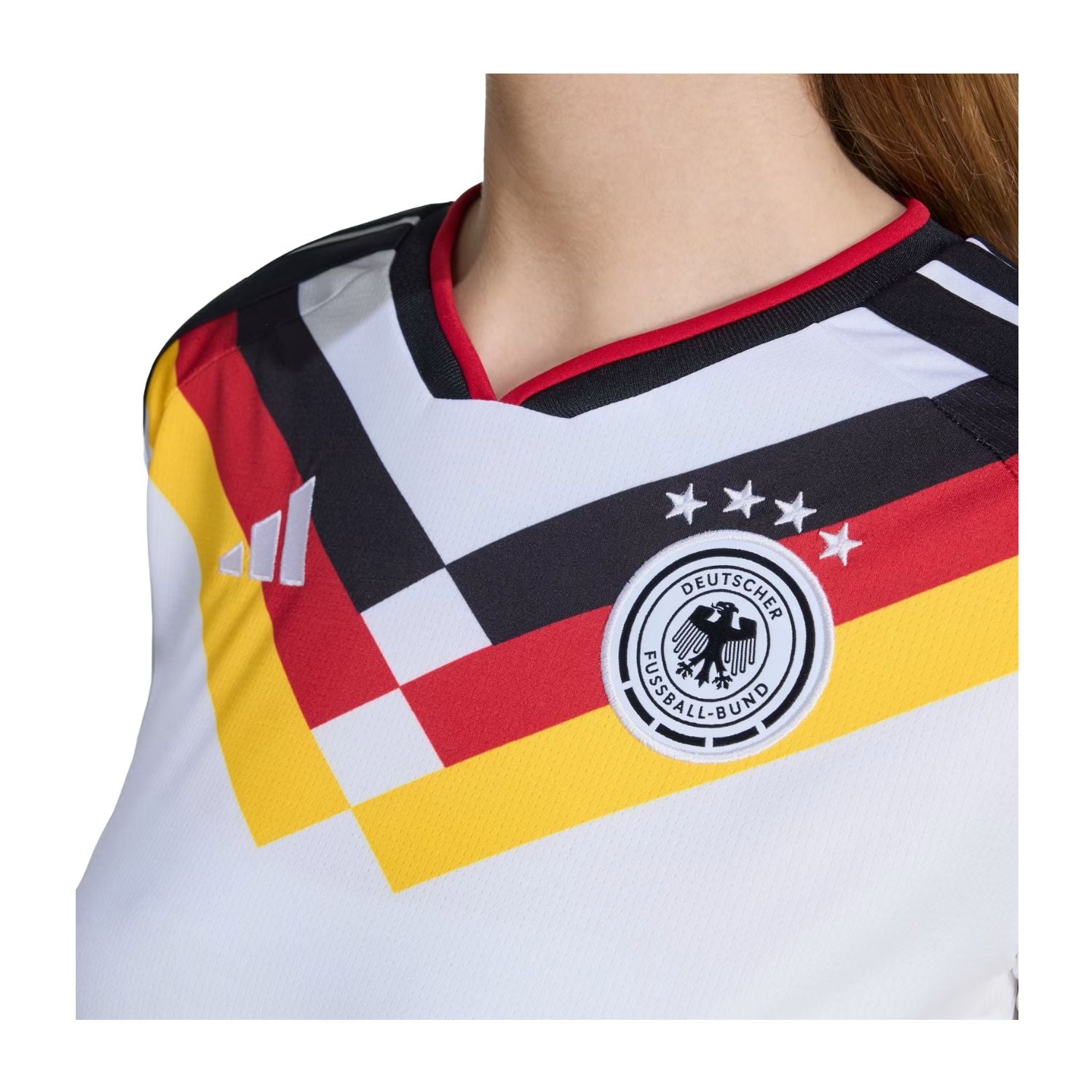 JERSEY LOCAL SELECCIÓN ALEMANIA MANGA CORTA 2026 BLANCO ADIDAS MUJER-3