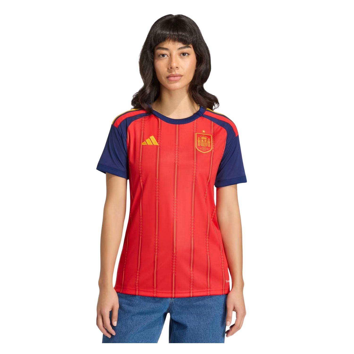 JERSEY LOCAL SELECCIÓN ESPAÑA MANGA CORTA 2026 ROJO ADIDAS MUJER-5