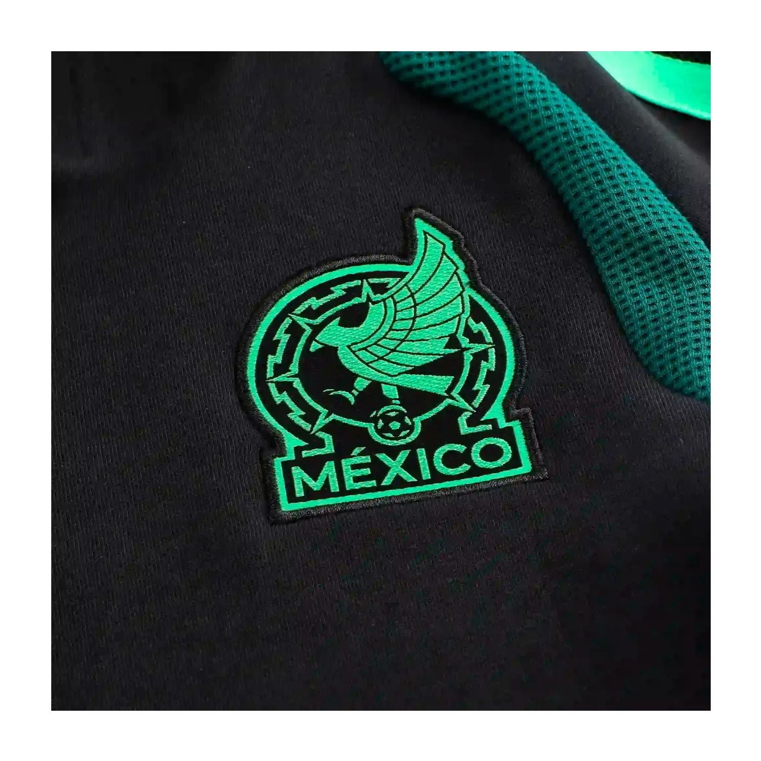 SUDADERA CON GORRO FUTBOL NEGRO ADIDAS NIÑO-5