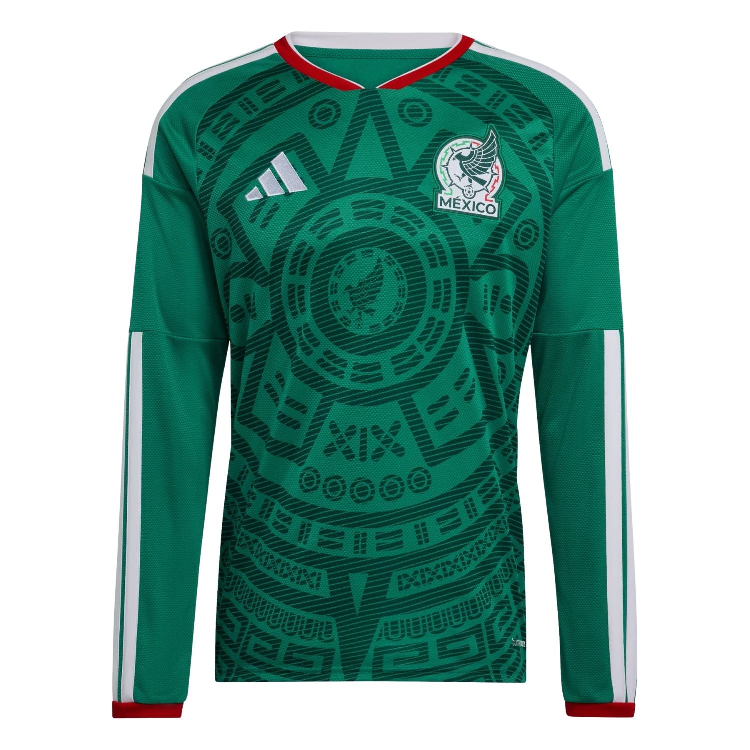 JERSEY LOCAL SELECCIÓN MEXICANA MANGA LARGA 2026 VERDE ADIDAS HOMBRE