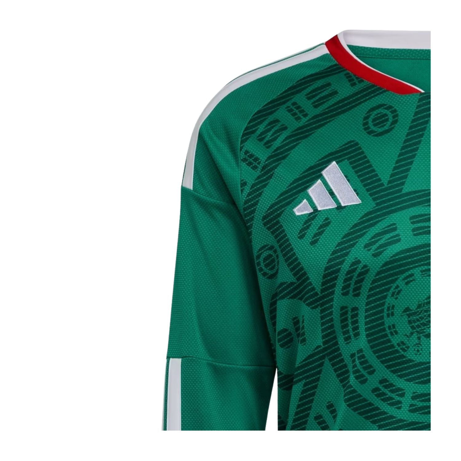 JERSEY LOCAL SELECCIÓN MEXICANA MANGA LARGA 2026 VERDE ADIDAS HOMBRE-3