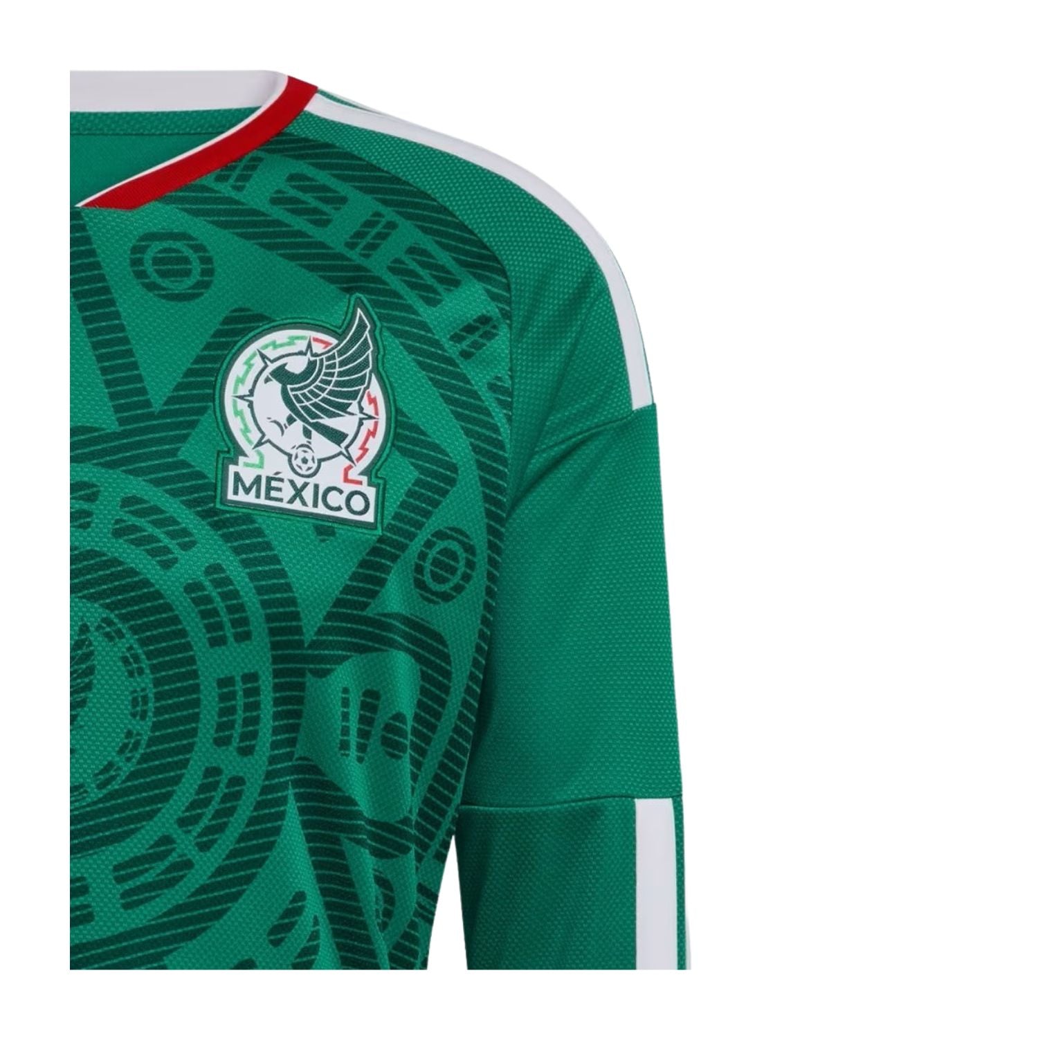 JERSEY LOCAL SELECCIÓN MEXICANA MANGA LARGA 2026 VERDE ADIDAS HOMBRE-4