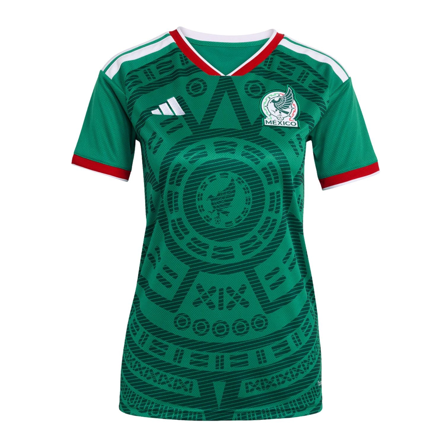 JERSEY LOCAL SELECCIÓN MEXICANA MANGA CORTA 2026 VERDE ADIDAS MUJER
