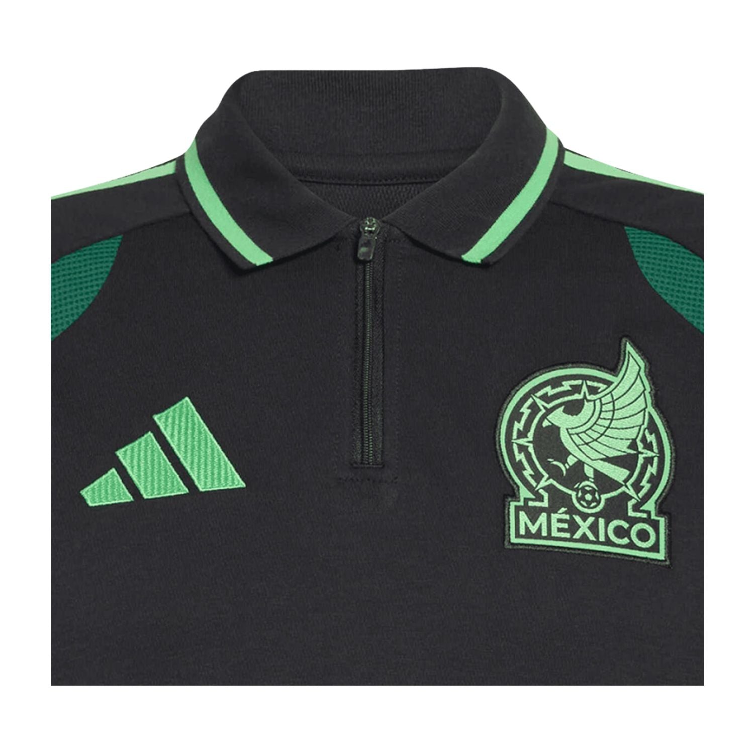 POLO FUTBOL NEGRO ADIDAS HOMBRE-2
