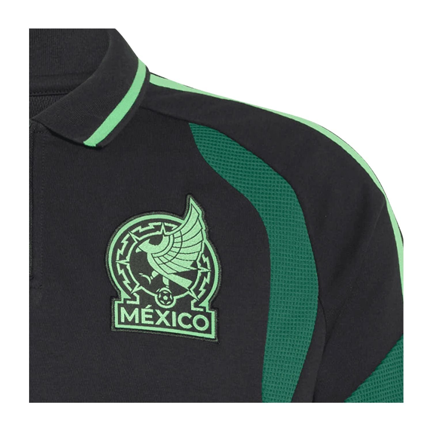 POLO FUTBOL NEGRO ADIDAS HOMBRE-4