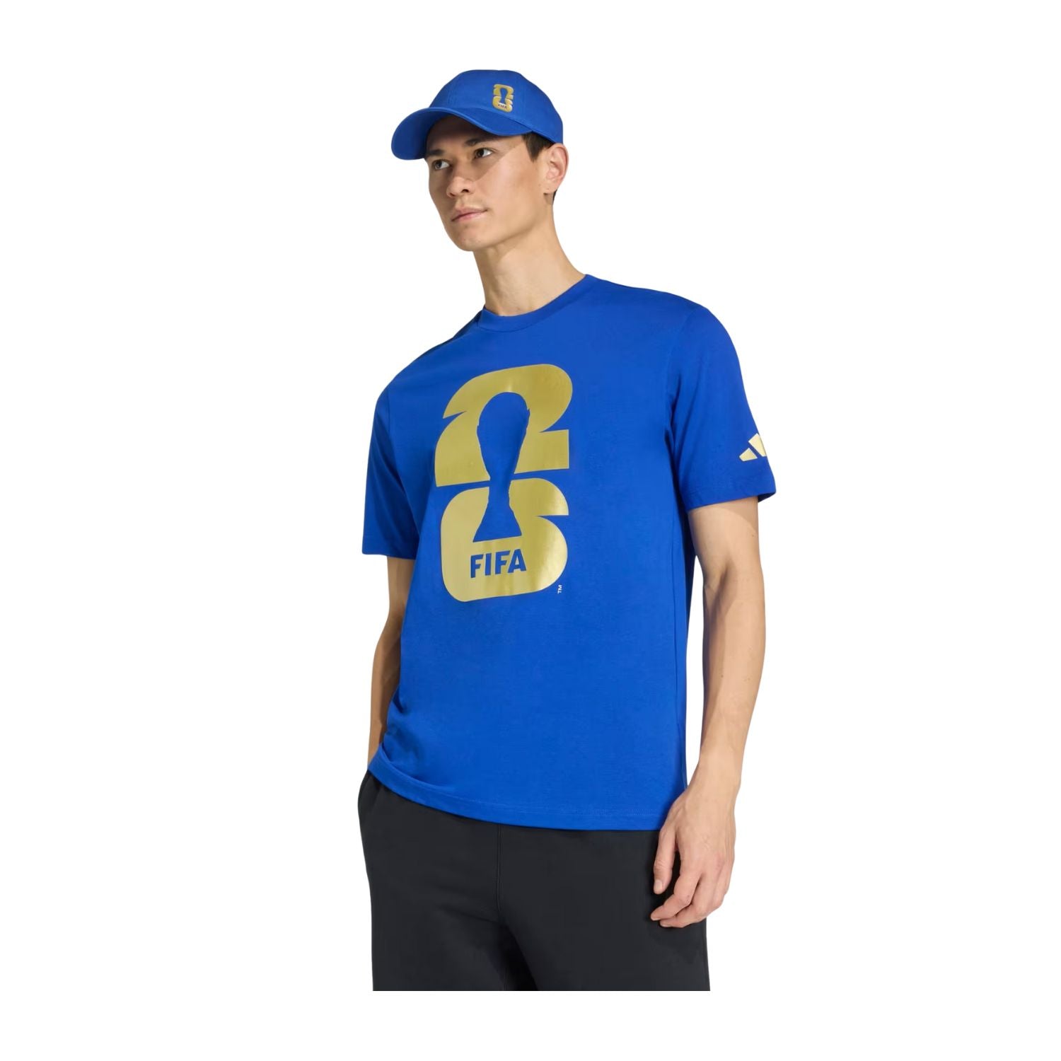 PLAYERA FUTBOL AZUL ADIDAS HOMBRE-2
