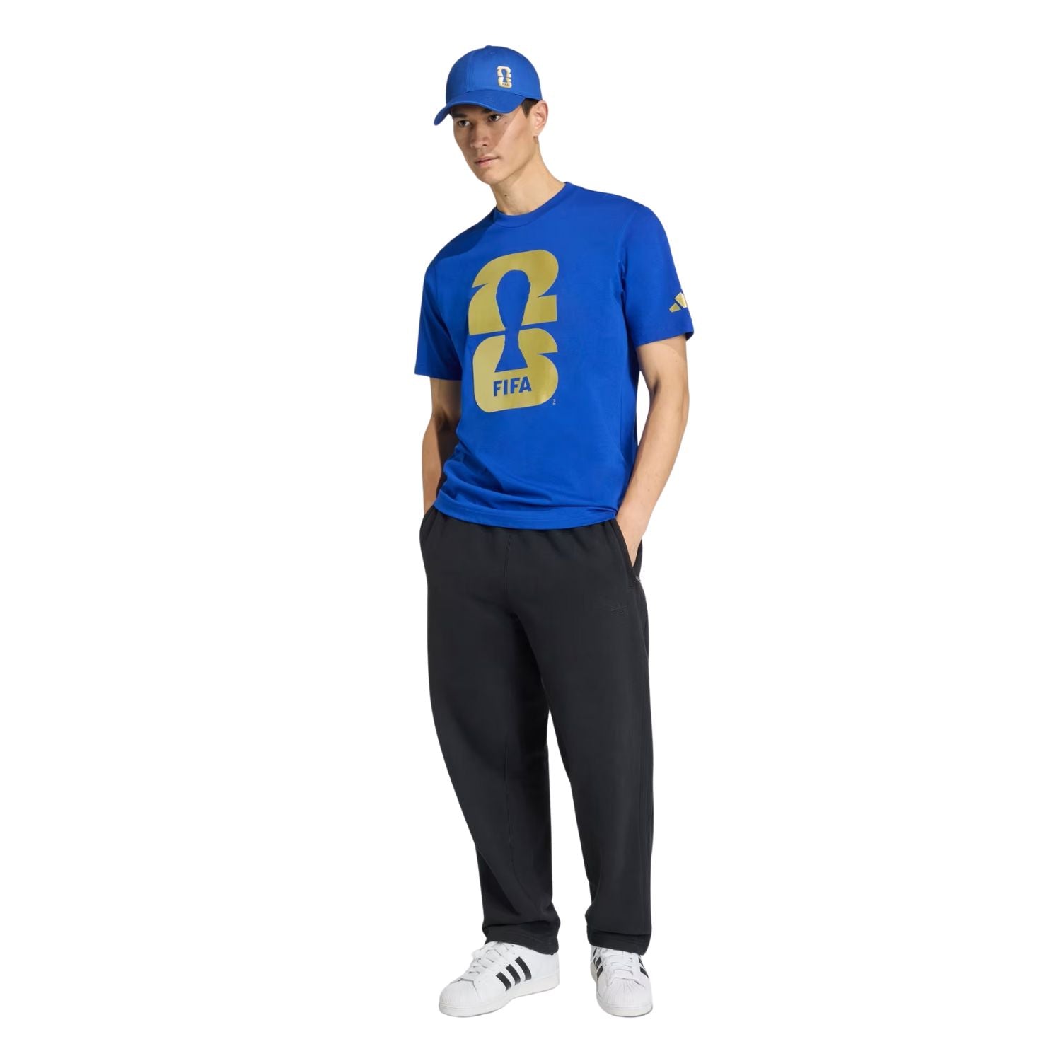 PLAYERA FUTBOL AZUL ADIDAS HOMBRE-4