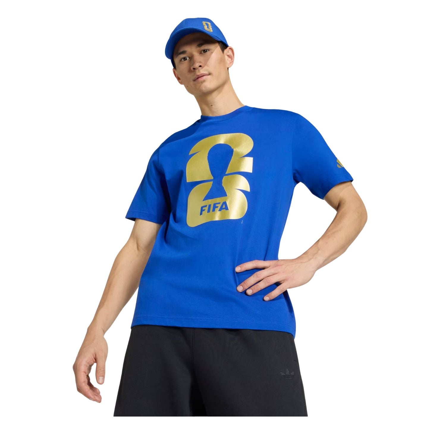 PLAYERA FUTBOL AZUL ADIDAS HOMBRE-5