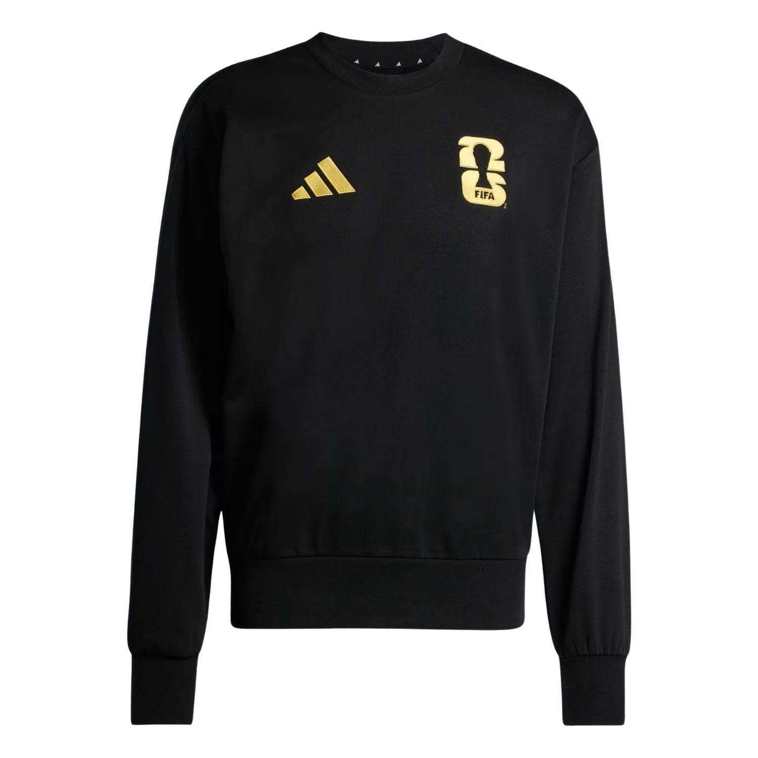 SUDADERA SIN GORRO FUTBOL NEGRO ADIDAS HOMBRE