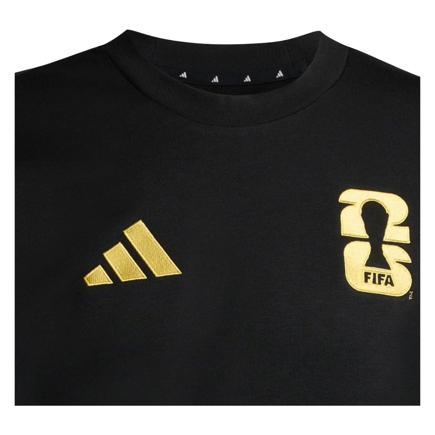 SUDADERA SIN GORRO FUTBOL NEGRO ADIDAS HOMBRE