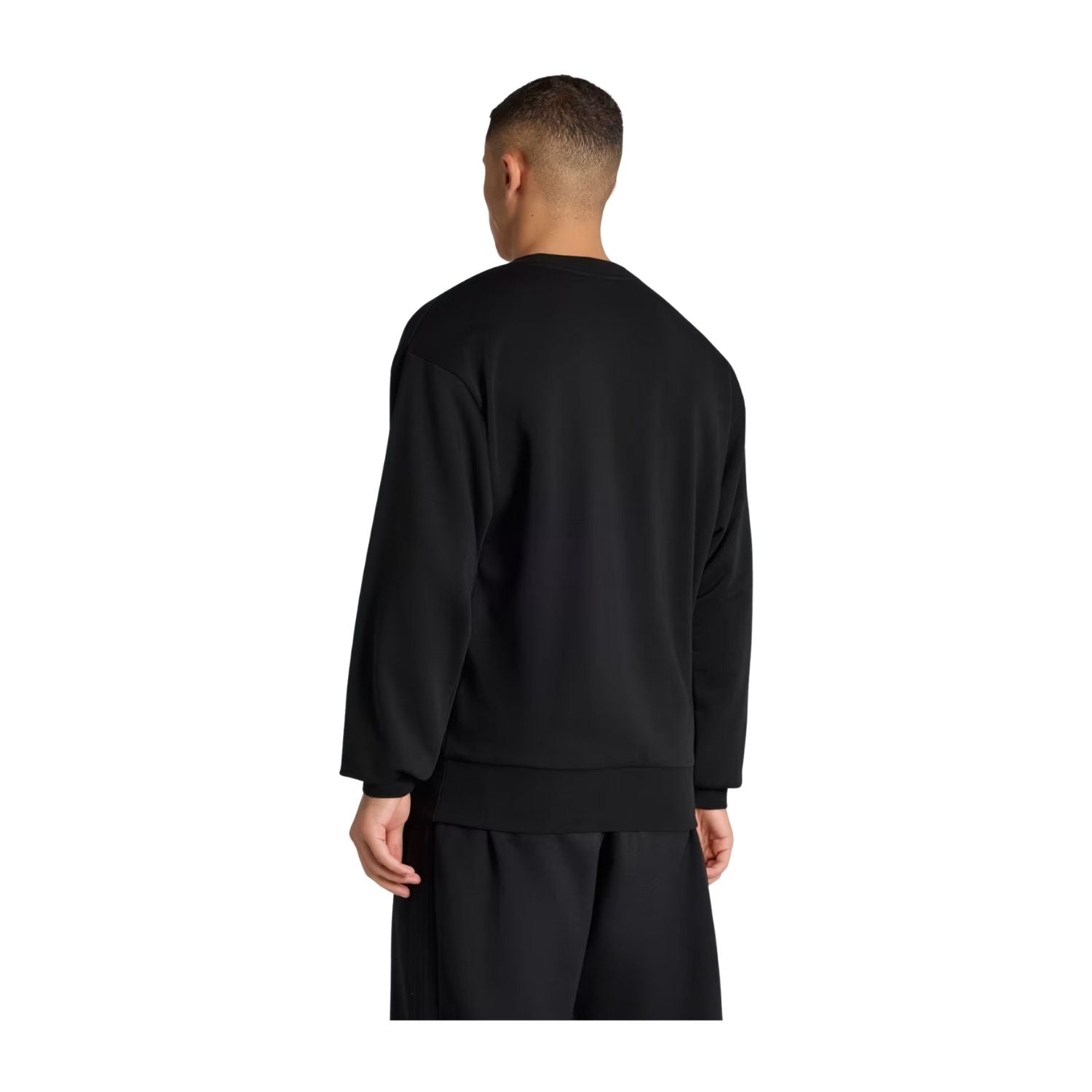 SUDADERA SIN GORRO FUTBOL NEGRO ADIDAS HOMBRE-5