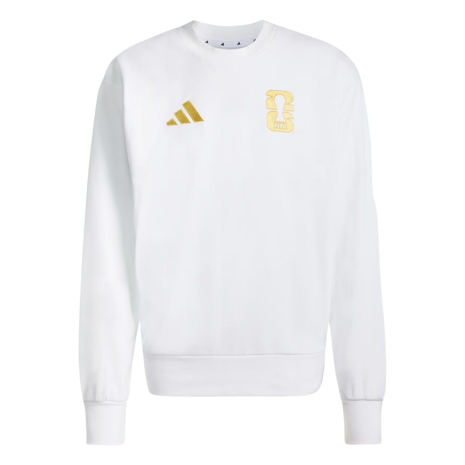 SUDADERA SIN GORRO FUTBOL BLANCO ADIDAS HOMBRE