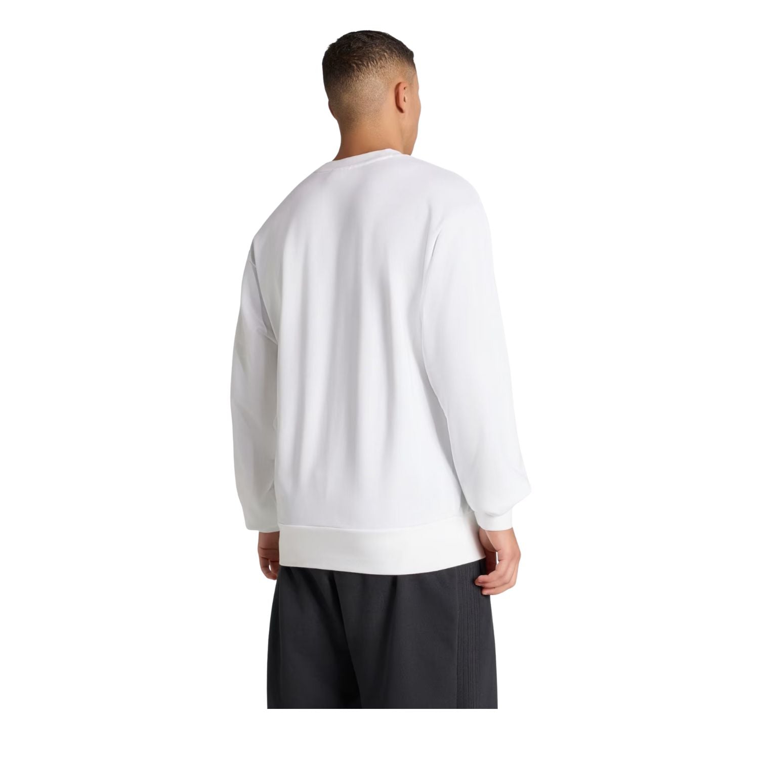 SUDADERA SIN GORRO FUTBOL BLANCO ADIDAS HOMBRE-6