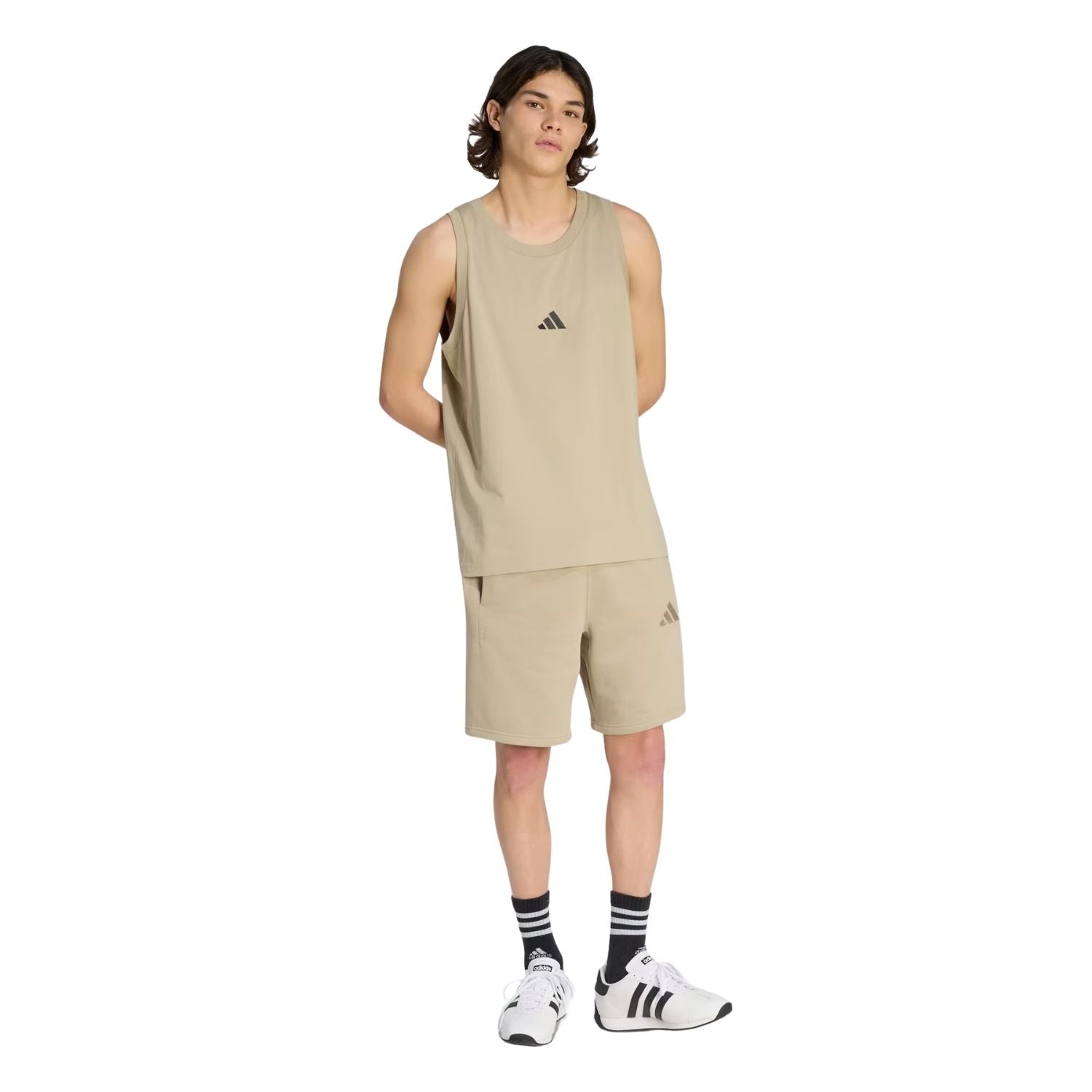 PLAYERA CASUAL CAFÉ ADIDAS HOMBRE
