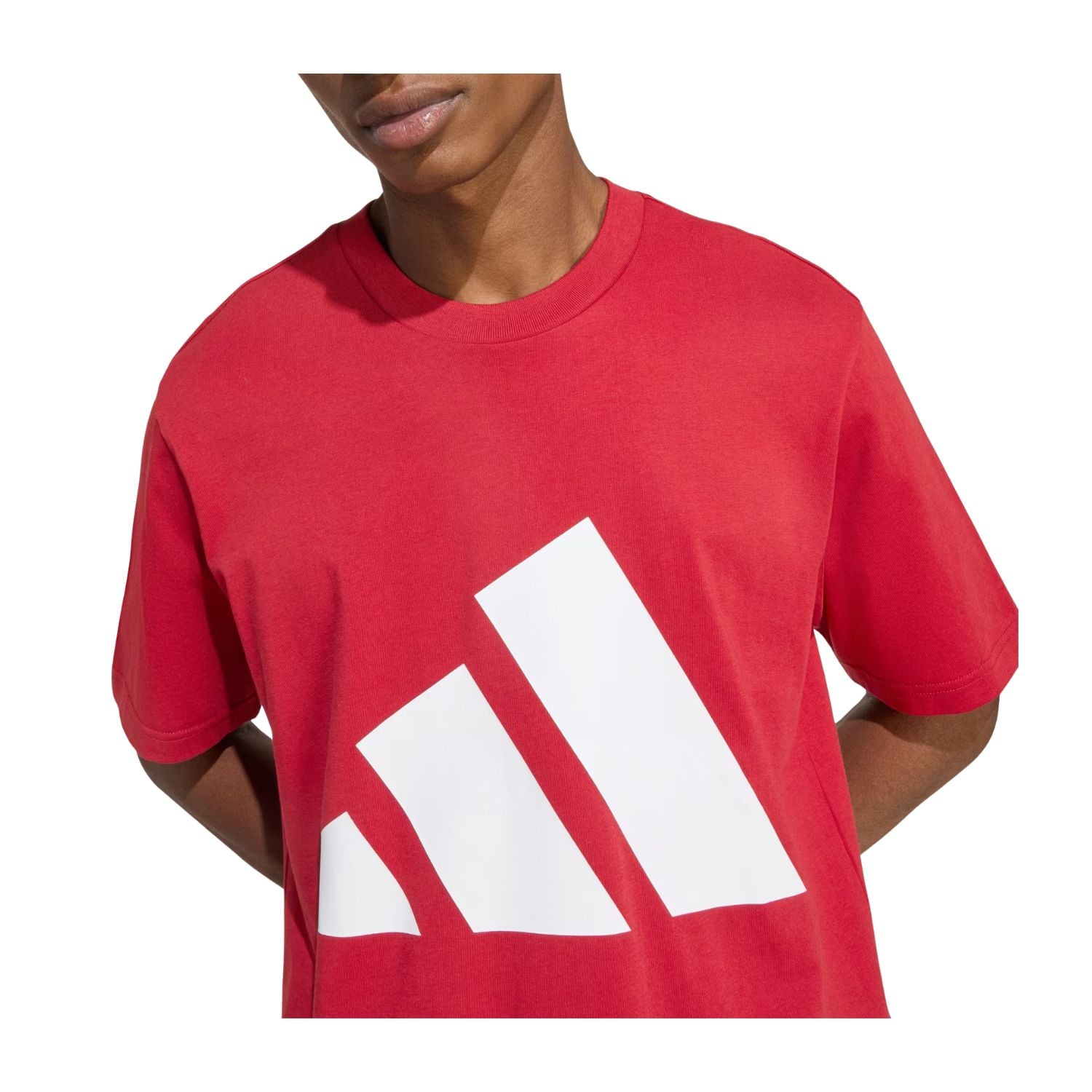 PLAYERA CASUAL ROJO ADIDAS HOMBRE-3