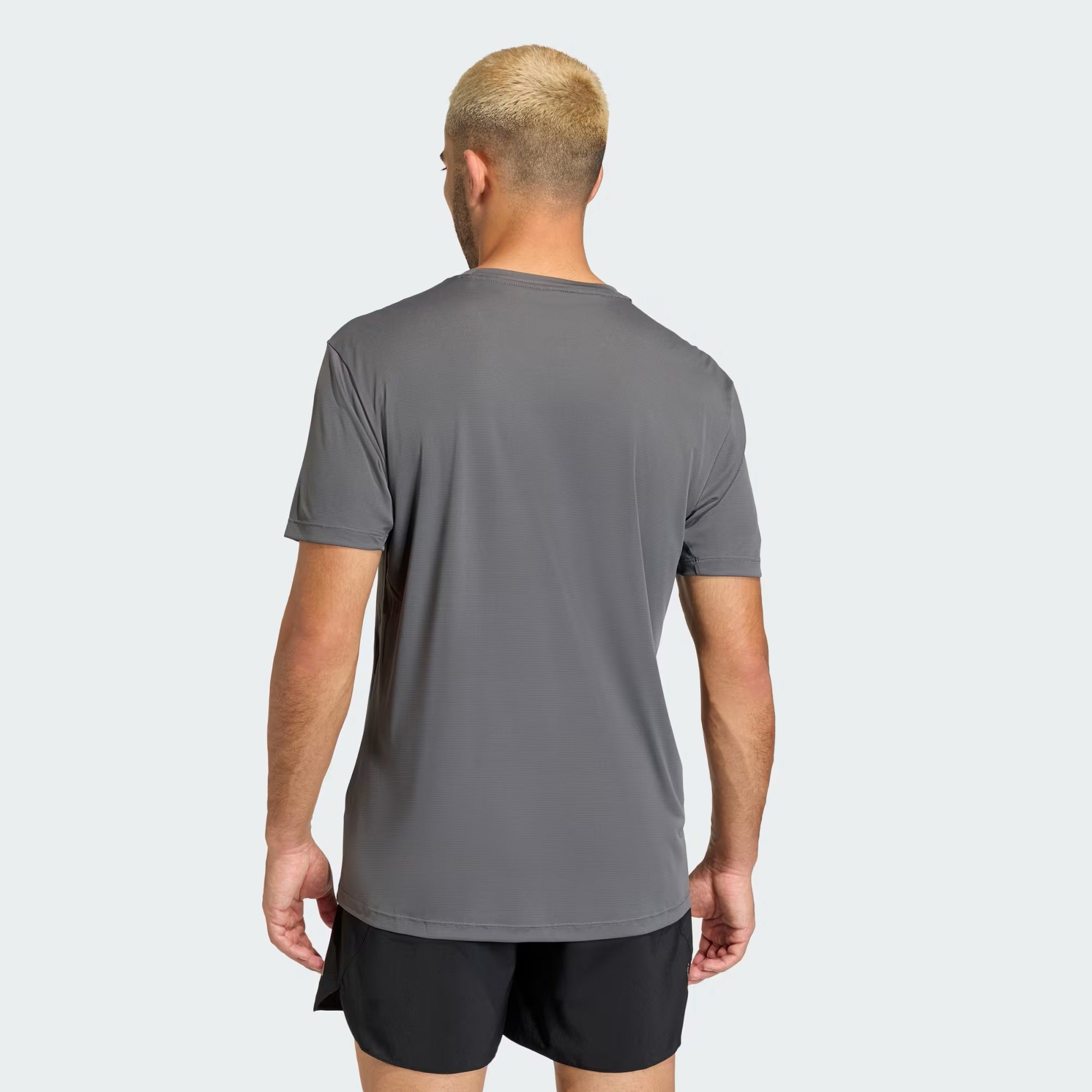 PLAYERA CORRER GRIS ADIDAS HOMBRE