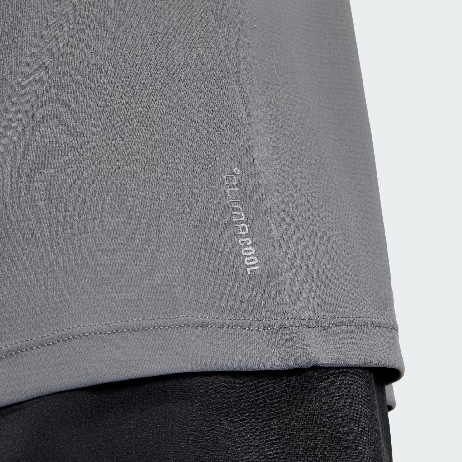 PLAYERA CORRER GRIS ADIDAS HOMBRE