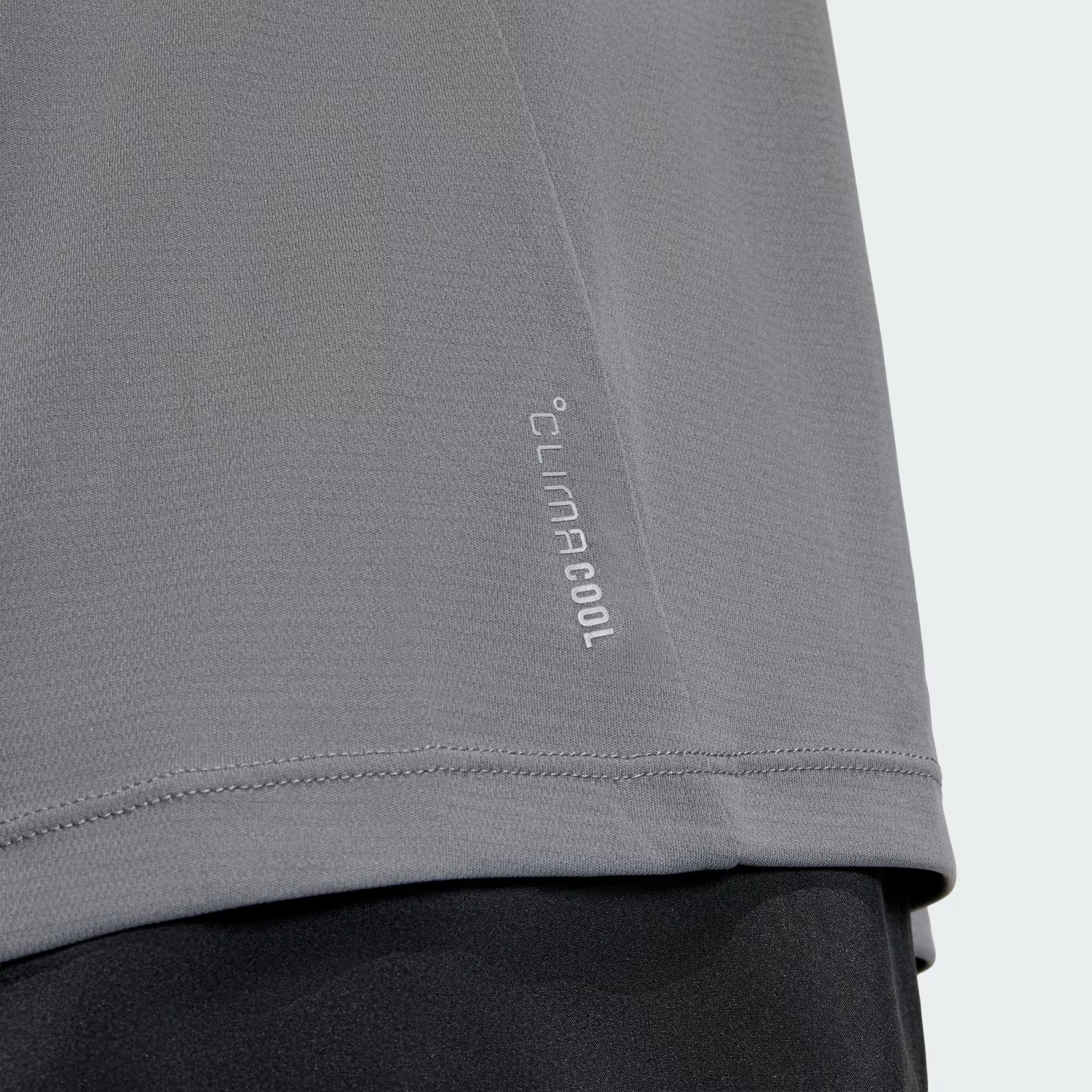 PLAYERA CORRER GRIS ADIDAS HOMBRE