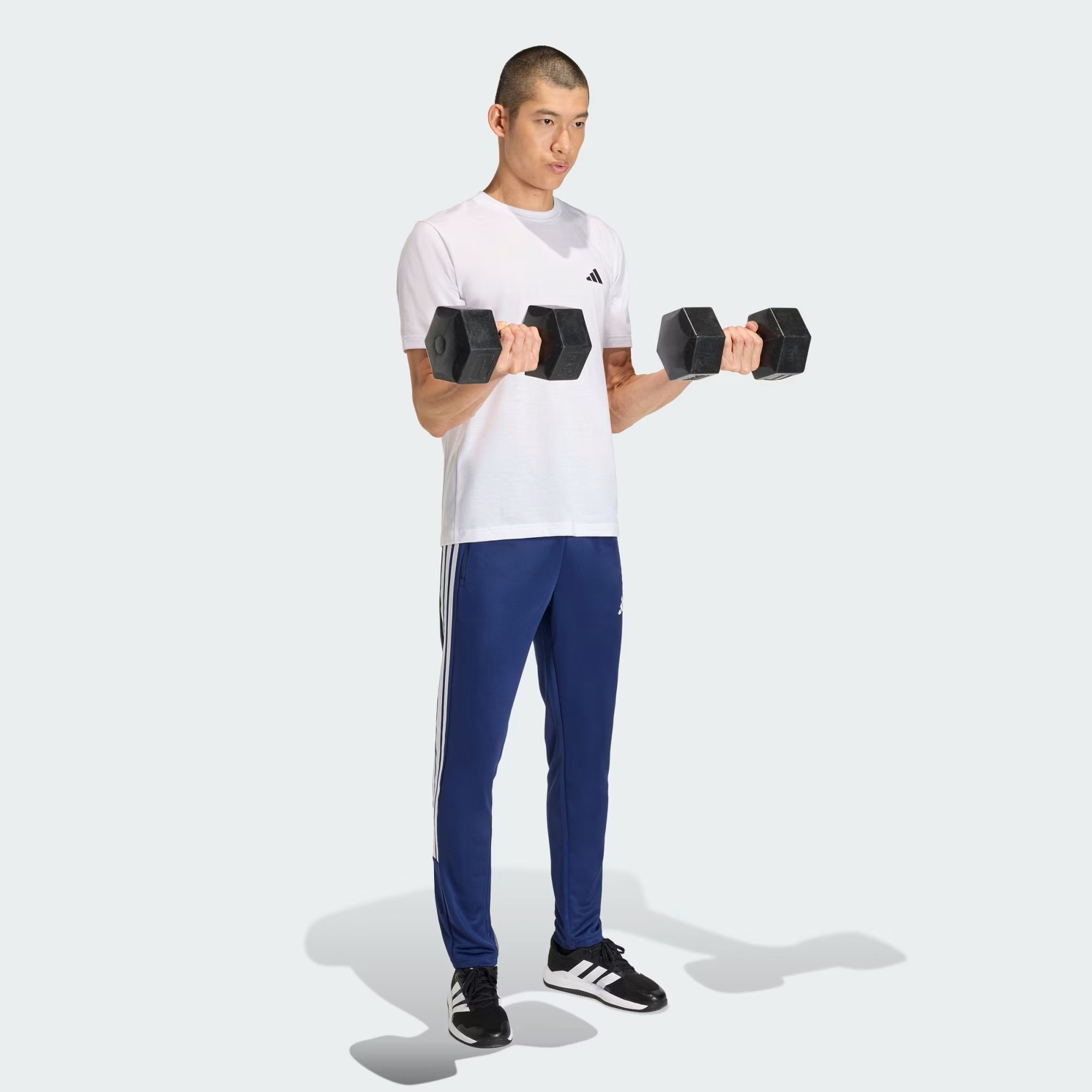 PANTALON GYM AZUL ADIDAS HOMBRE