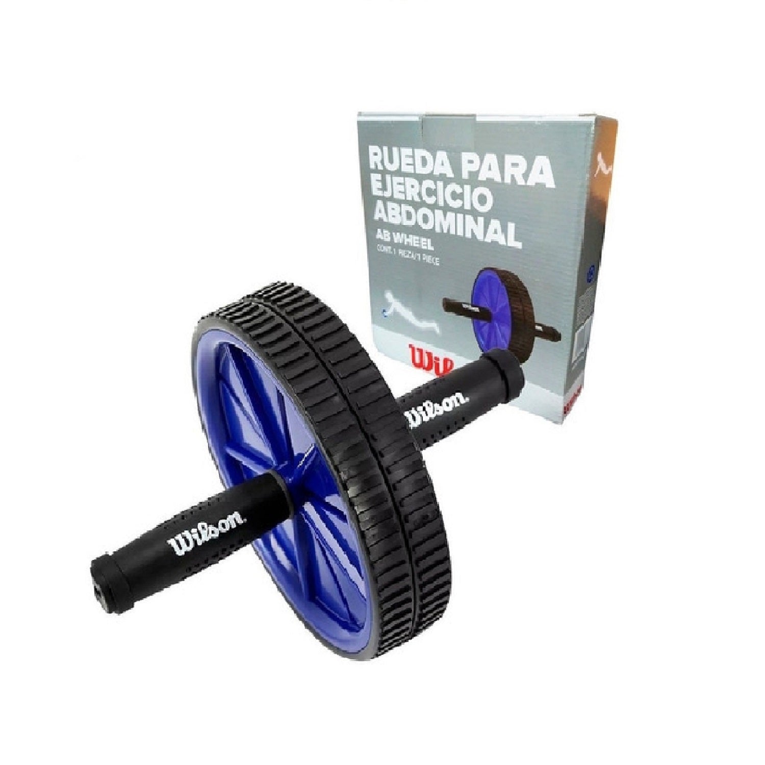 RUEDA PARA EJERCICIO GYM NEGRO SPORTECH UNISEX-2