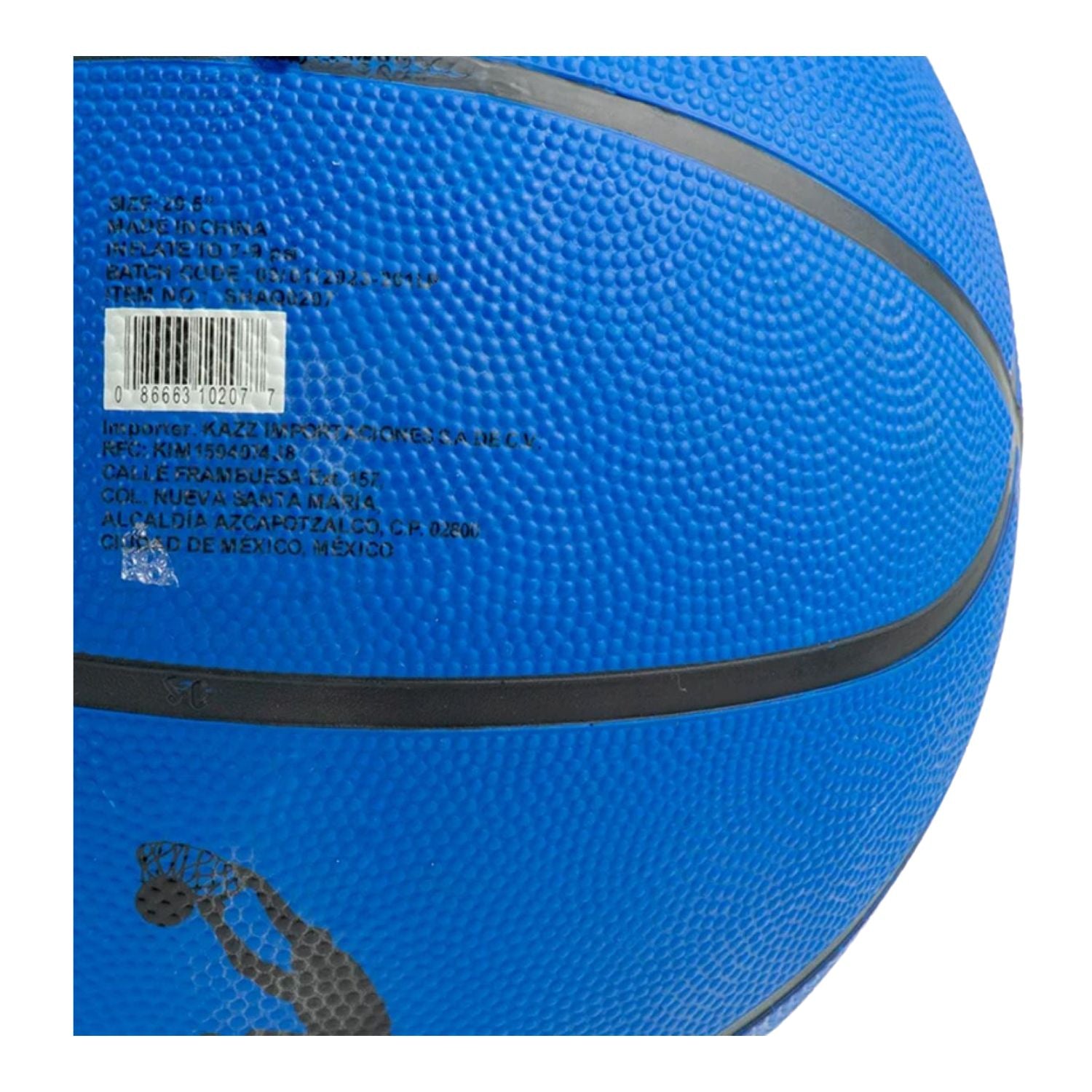 BALON BASQUETBOL AZUL SHAQ UNISEX