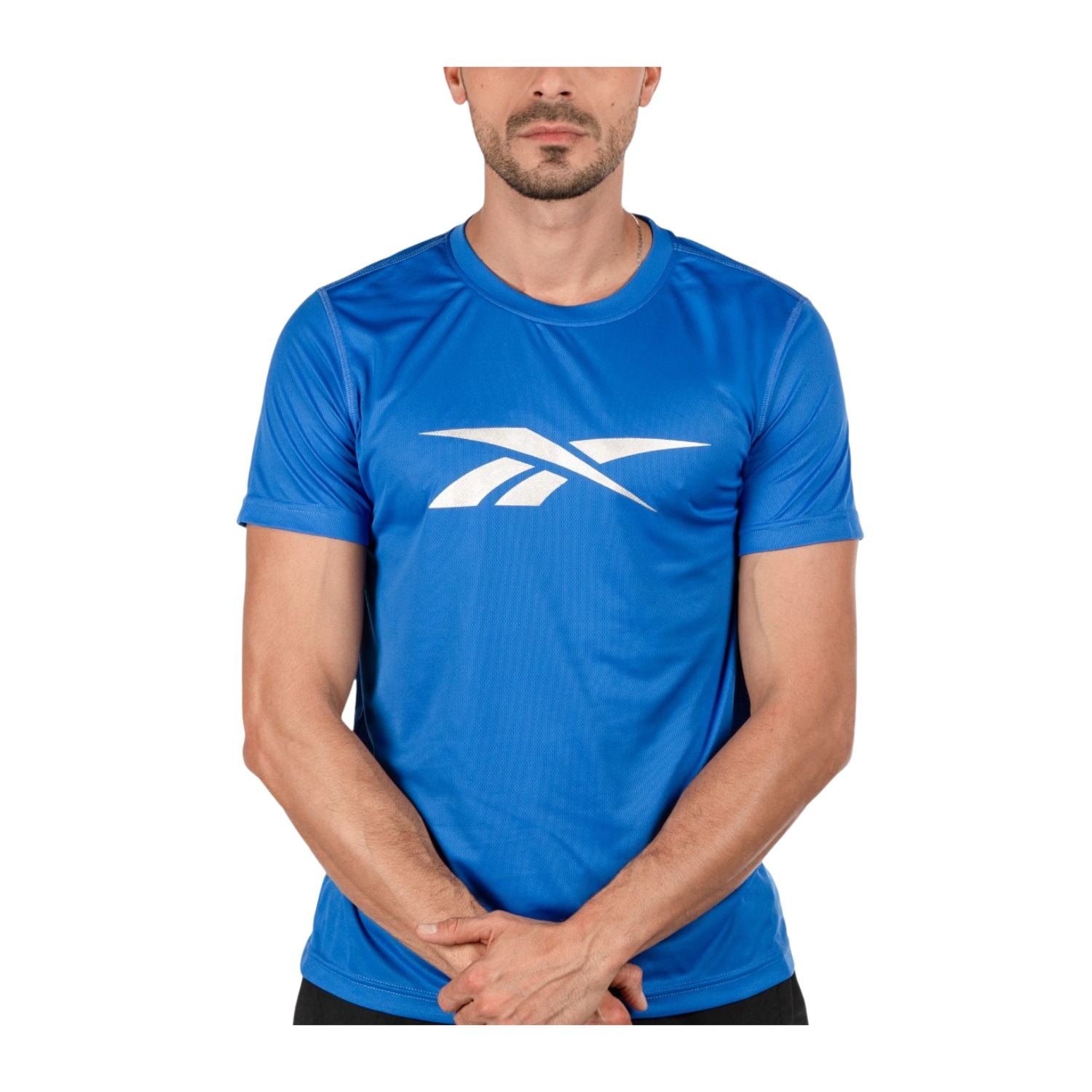 PLAYERA CASUAL AZUL REEBOK HOMBRE
